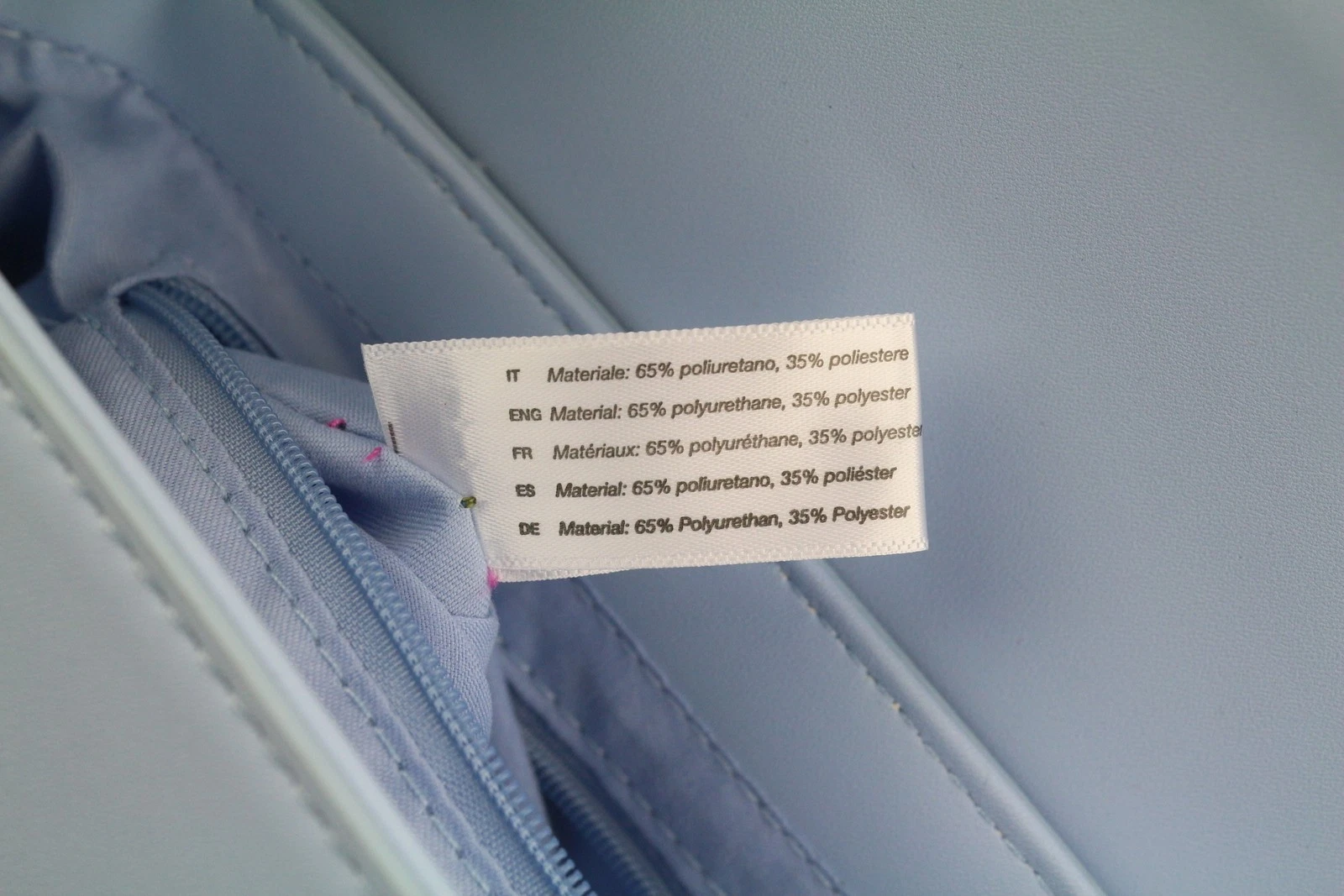 O Bag With Patina Women's Bag OS Light Blue Padded Logo Square Shoulder Bag - O Bag