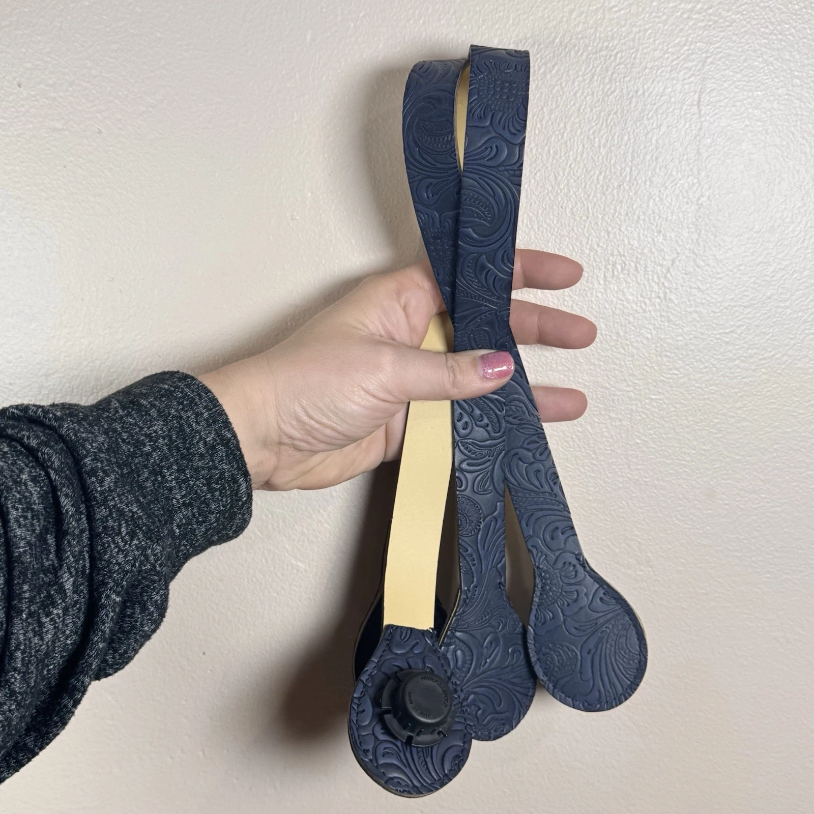 O Bag Women's Large Tote Bag Turquoise Interchangeable Handles 2 Sets Italy - O Bag