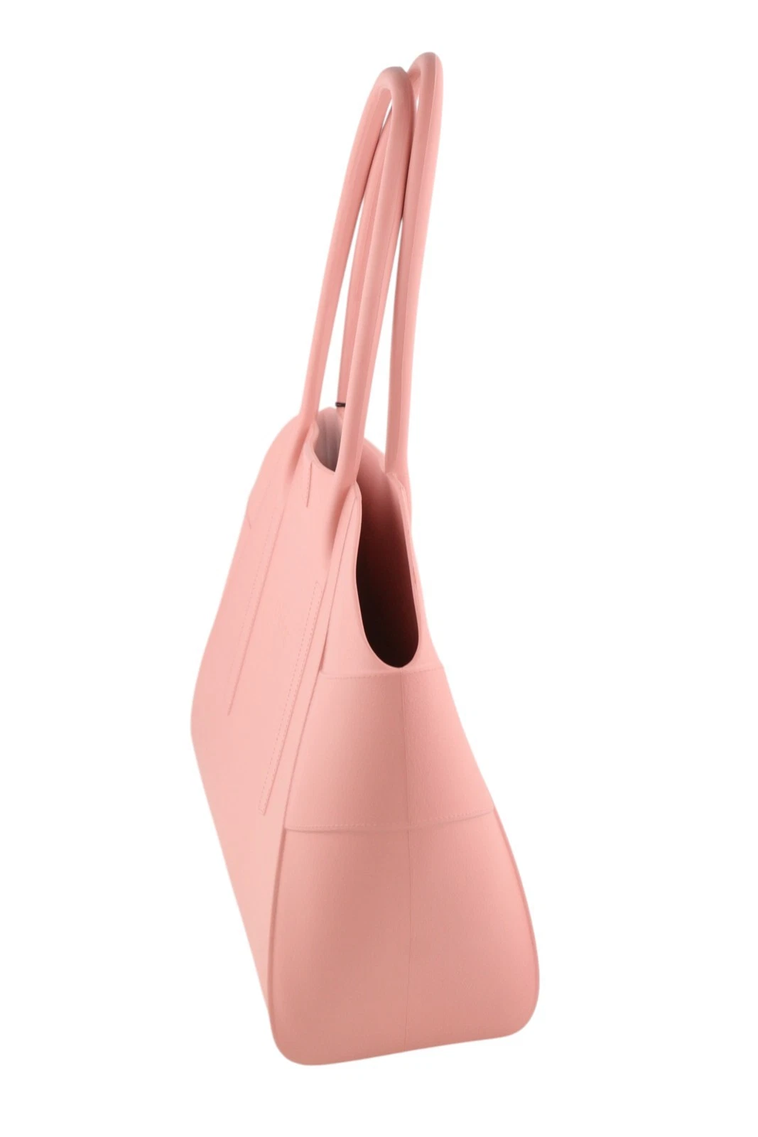 O Bag Unique Women Bag OS Pink Textured Silicone Waterproof Double Handle - O Bag