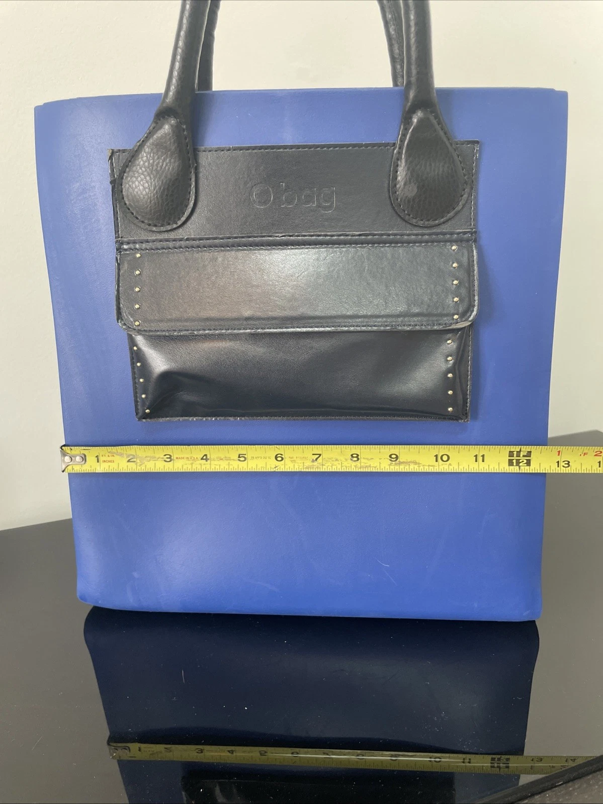 O Bag Tote Bag In Polyester With Interchangeable Inserts And Handles Blue - O Bag