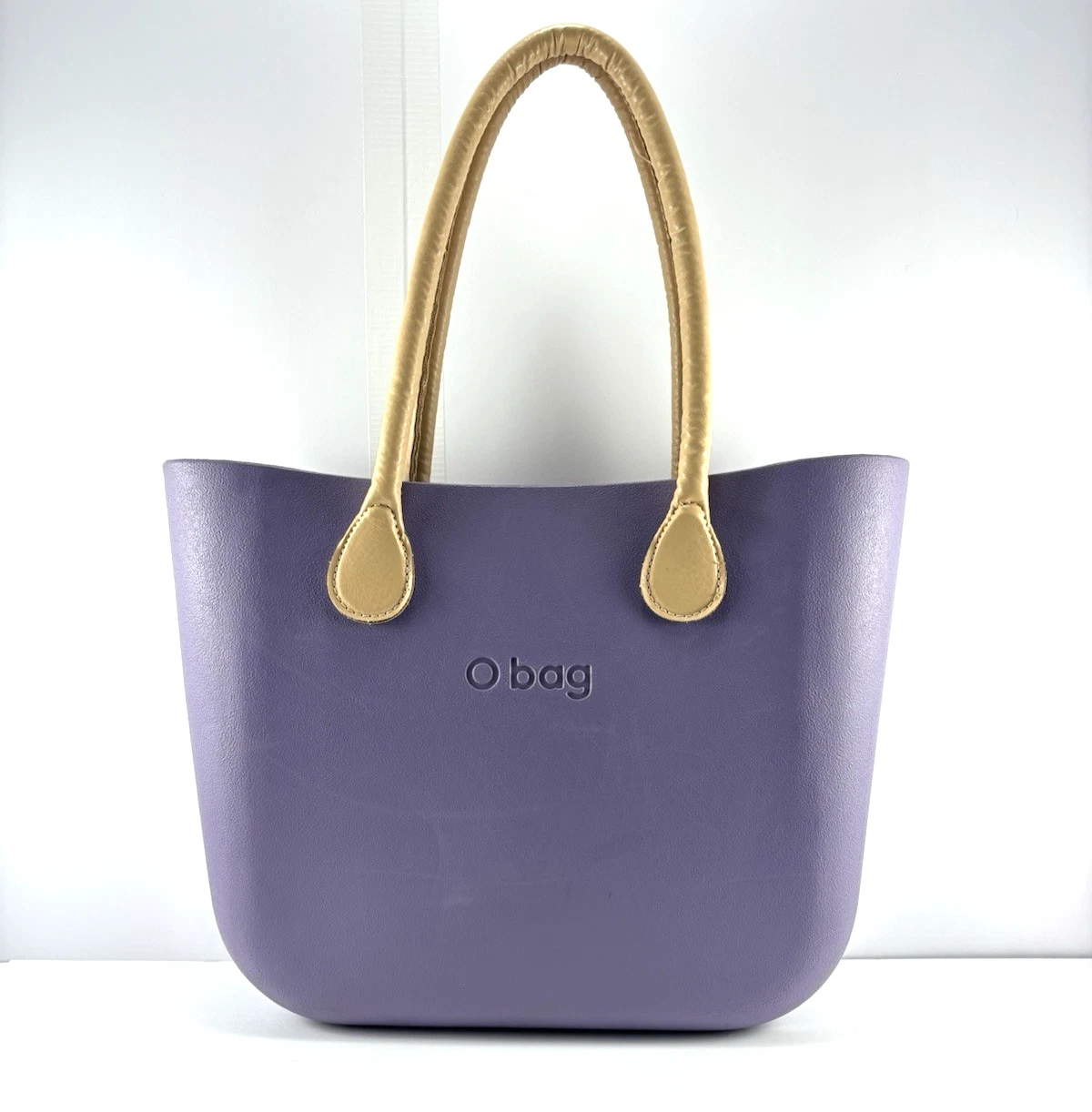 O Bag Italian Purple Handbag Purse Waterproof Tote Bag Made in Italy 12