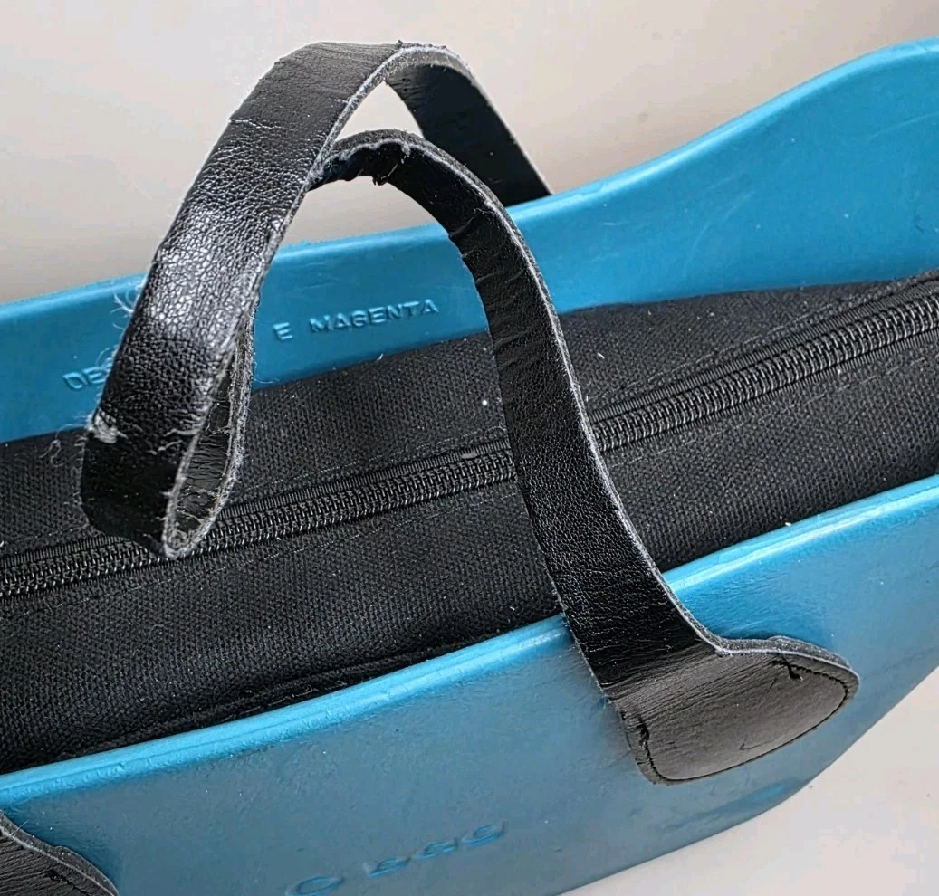 O Bag Italy Blue Foam Women's Double Handles Tote Handbag - O Bag