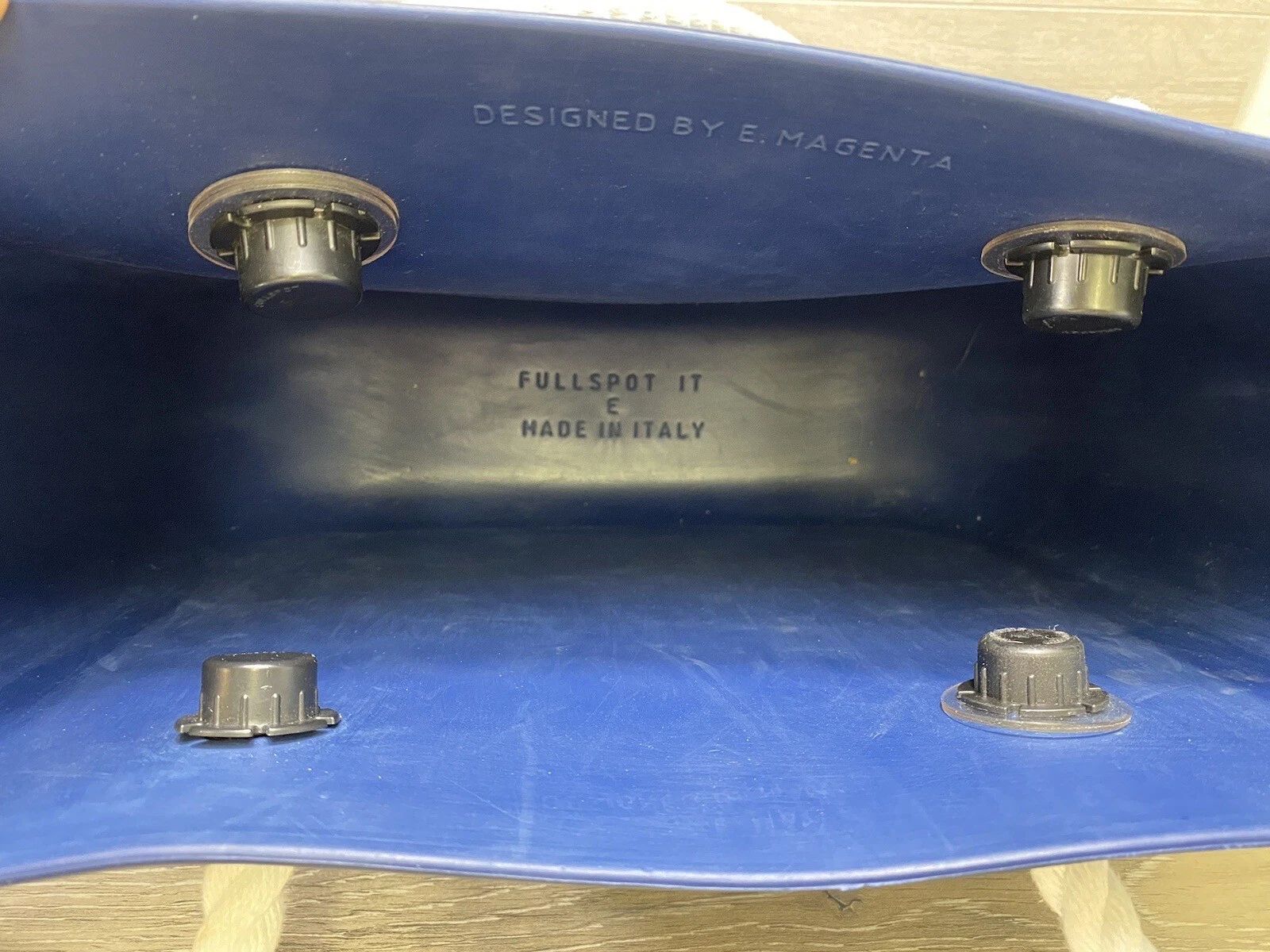 O Bag Fullspot Tote Handbag Purse Handles Rubber Washable Blue Extra Handles - O Bag