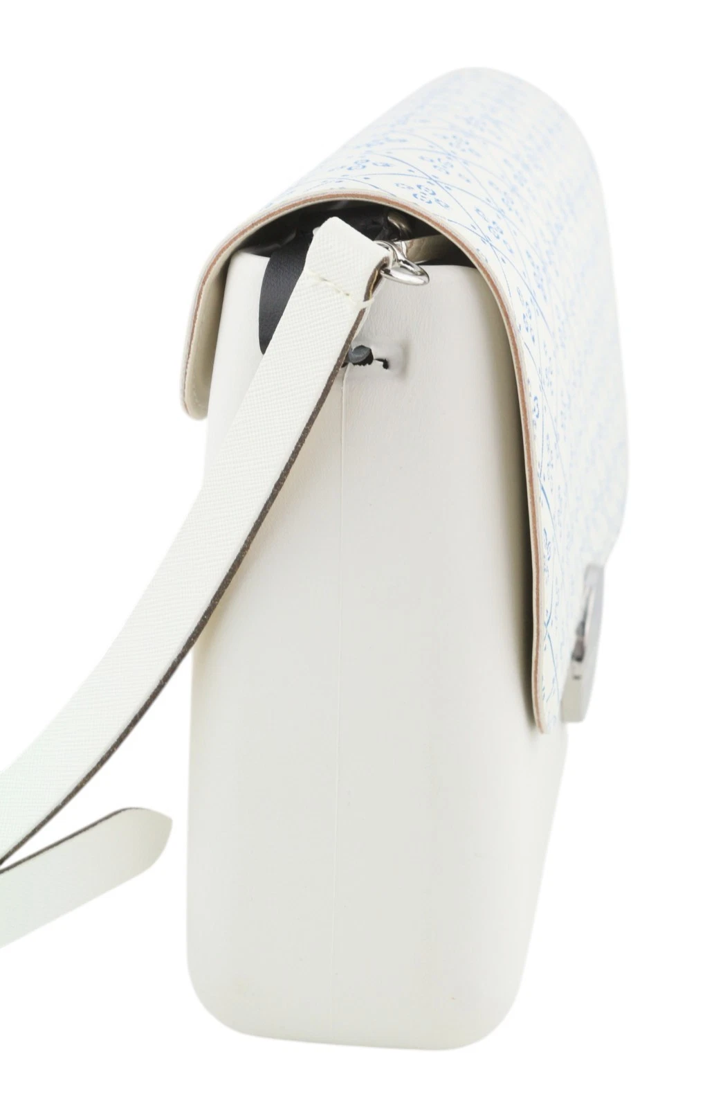 O Bag Glam Women's Bag OS White Pattern Adjustable Strap Closure Shoulder Bag - O Bag