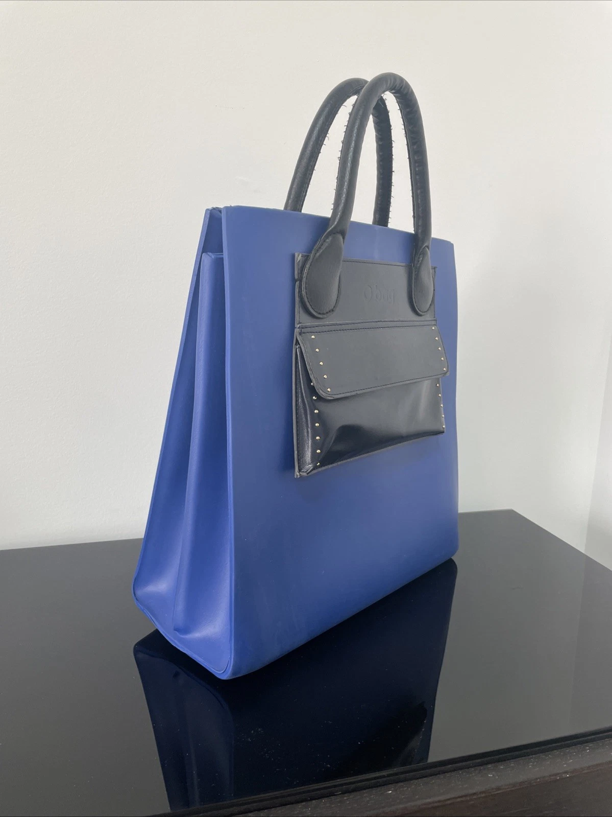 O Bag Tote Bag In Polyester With Interchangeable Inserts And Handles Blue - O Bag