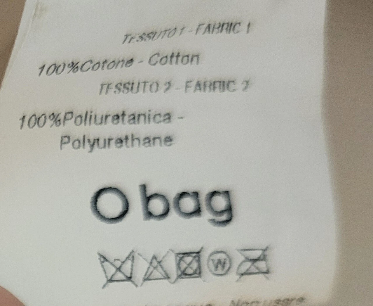 OBag Pink Tote Double Rope Handles Made in Italy Fullspot Shoulder 11 x 14 x 3.5 - O Bag