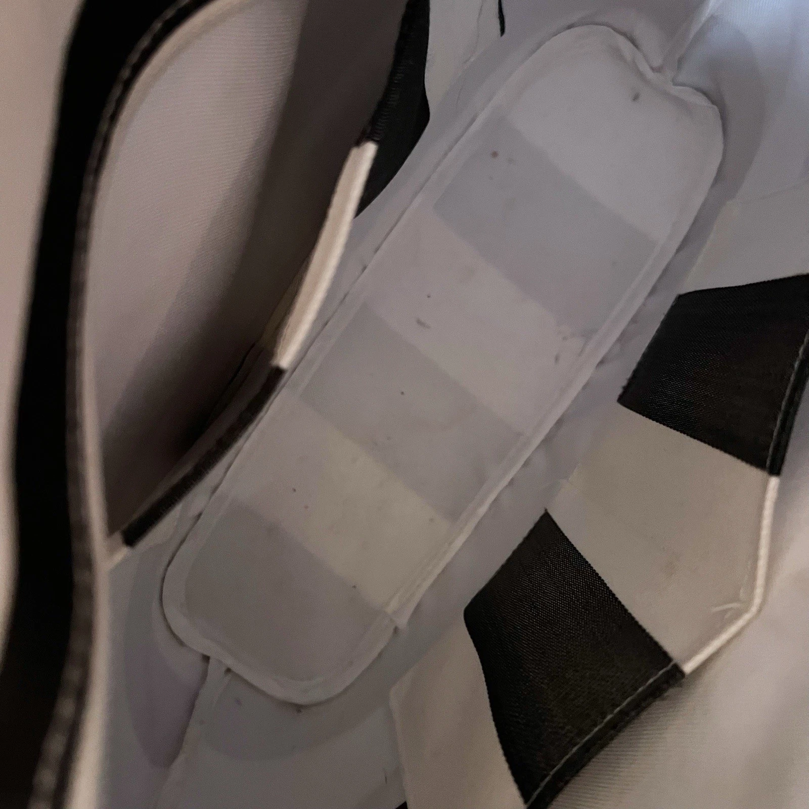 O bag Obag Italy Black/ Bronze Brown Handles Medium Hand Bag Striped Interior - O Bag