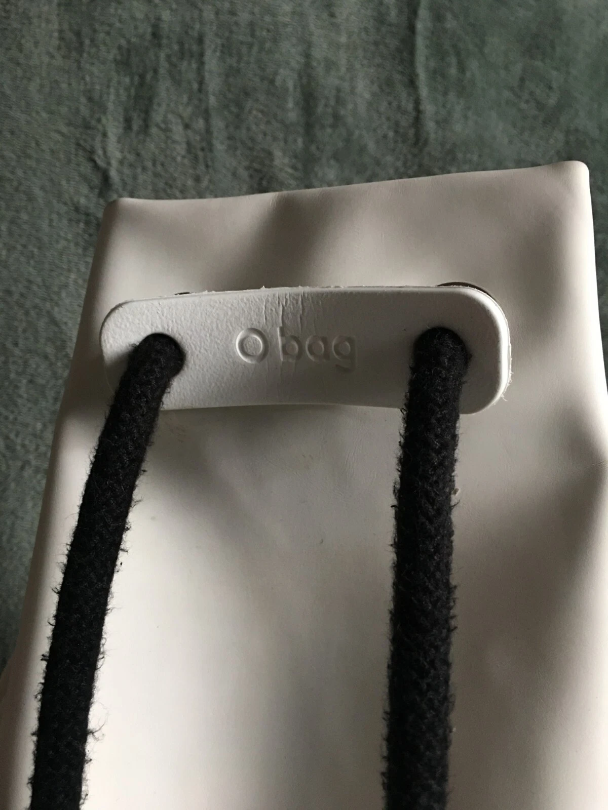 O Bag White Adjustable Drawstring Backpack Italy - O Bag