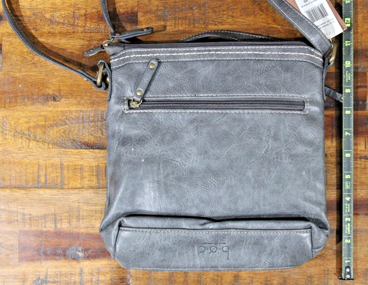 b.o.c. - crossbody - purse - bag - charcoal grey - O Bag