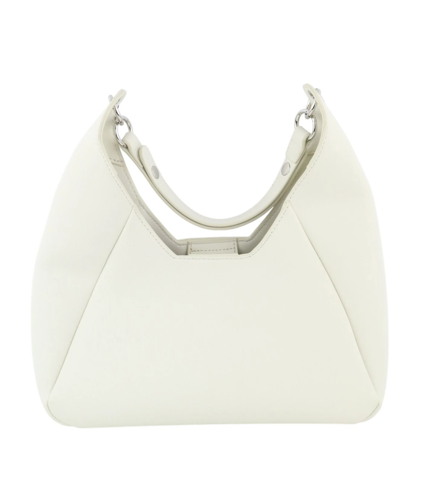 O Bag Ginevra Women Bag OS White Magnetic Close Lined Hobo Crossbody Logo - O Bag