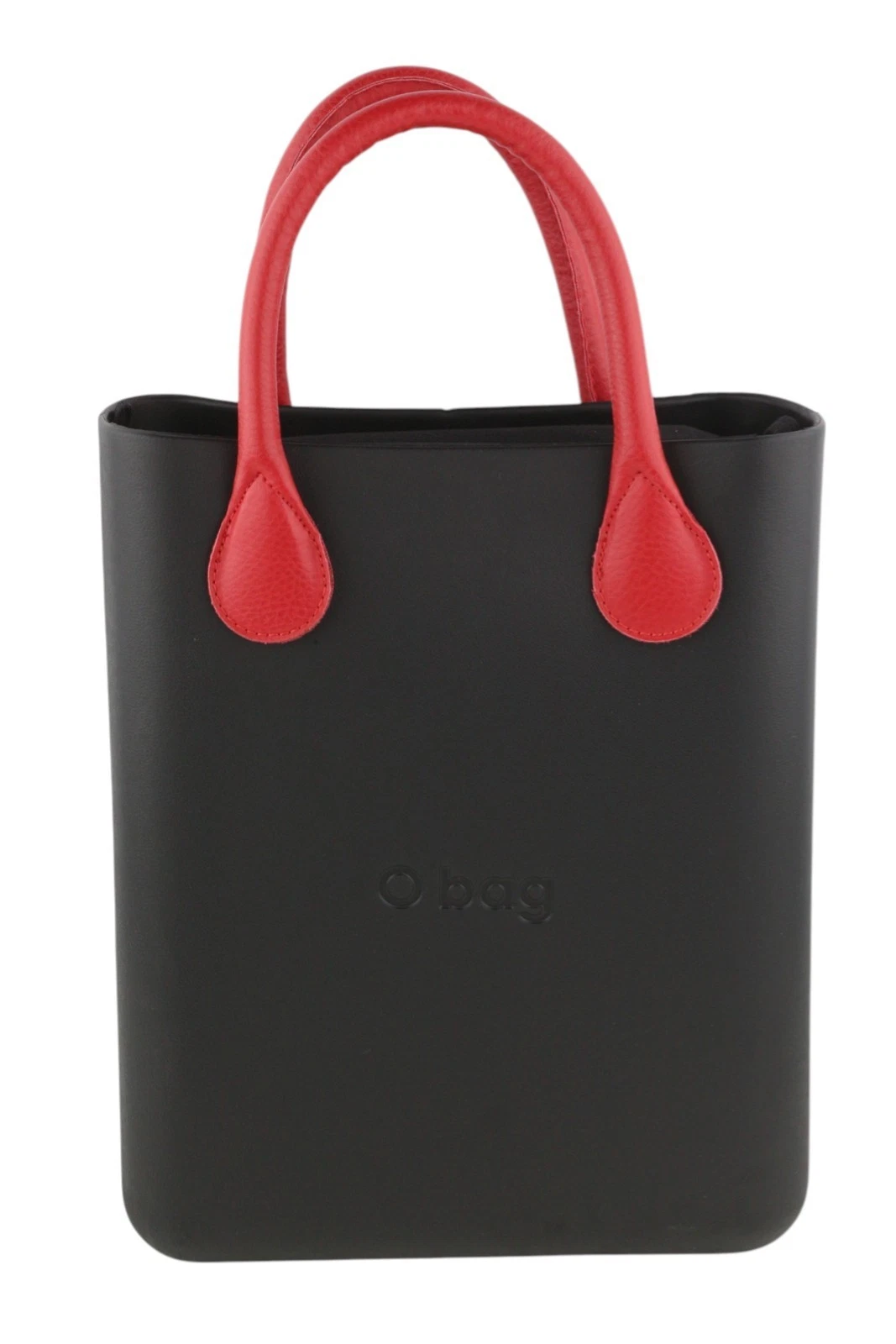 O Bag Chic Women's Bag OS Black Structured Pattern Front Inner Dark Tote - O Bag