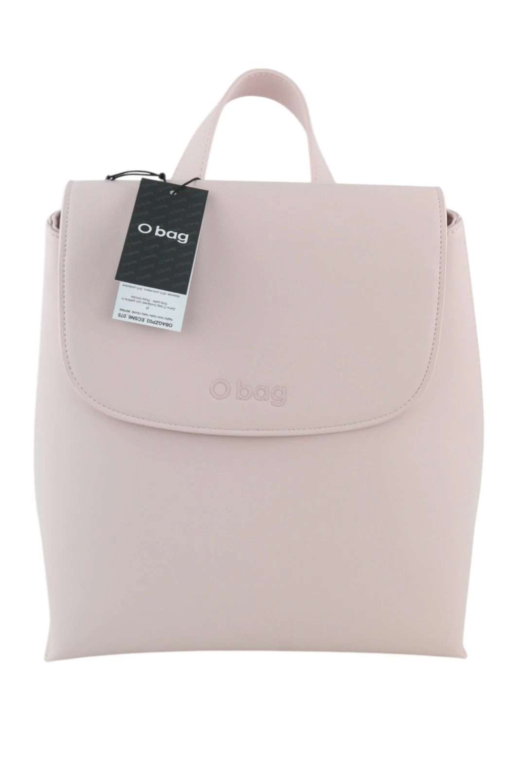 O BAG Women's Backpack Bag OS Light Pink Double Handle Rucksack Magnetic Closure - O Bag