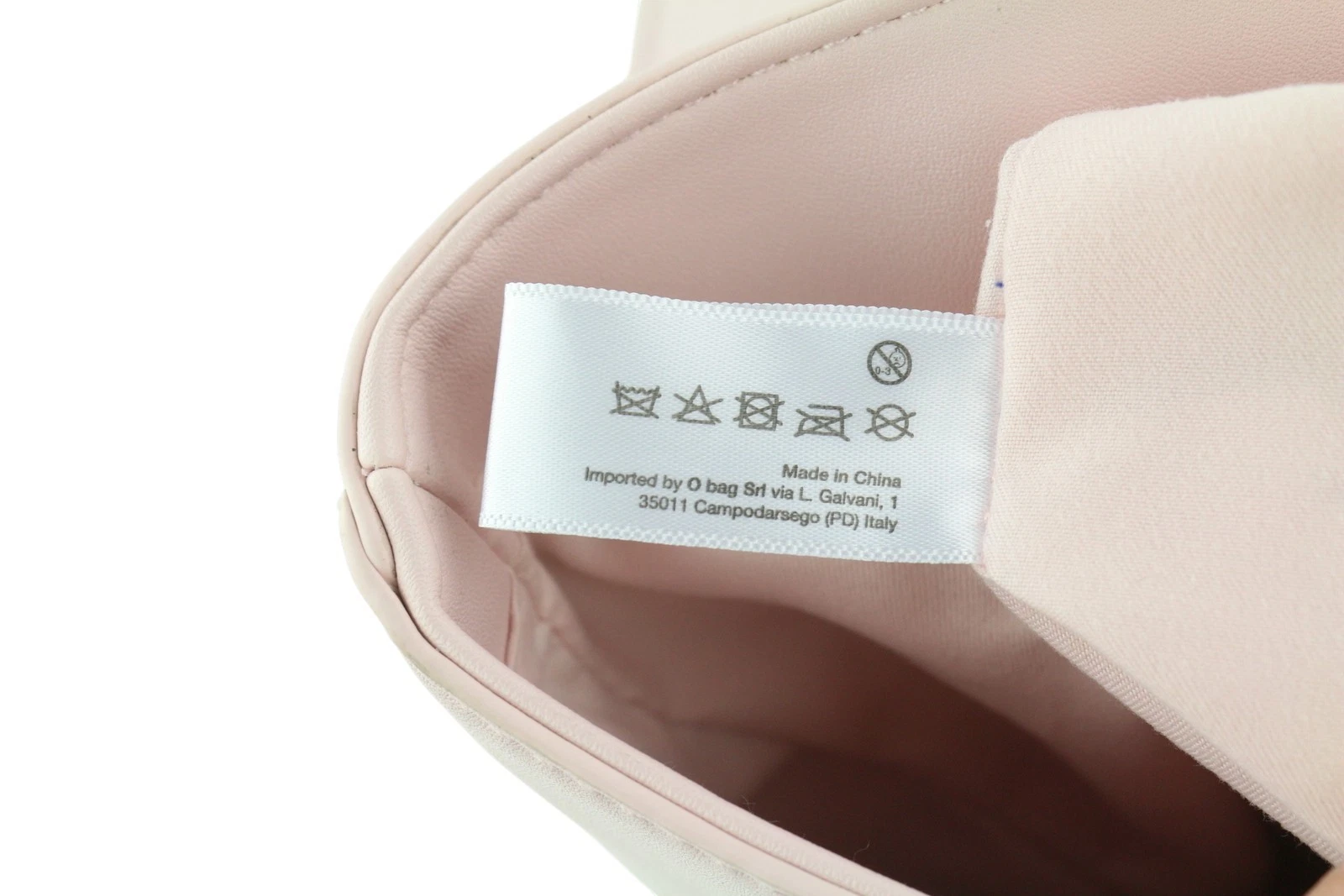 O BAG Women's Backpack Bag OS Light Pink Double Handle Rucksack Magnetic Closure - O Bag