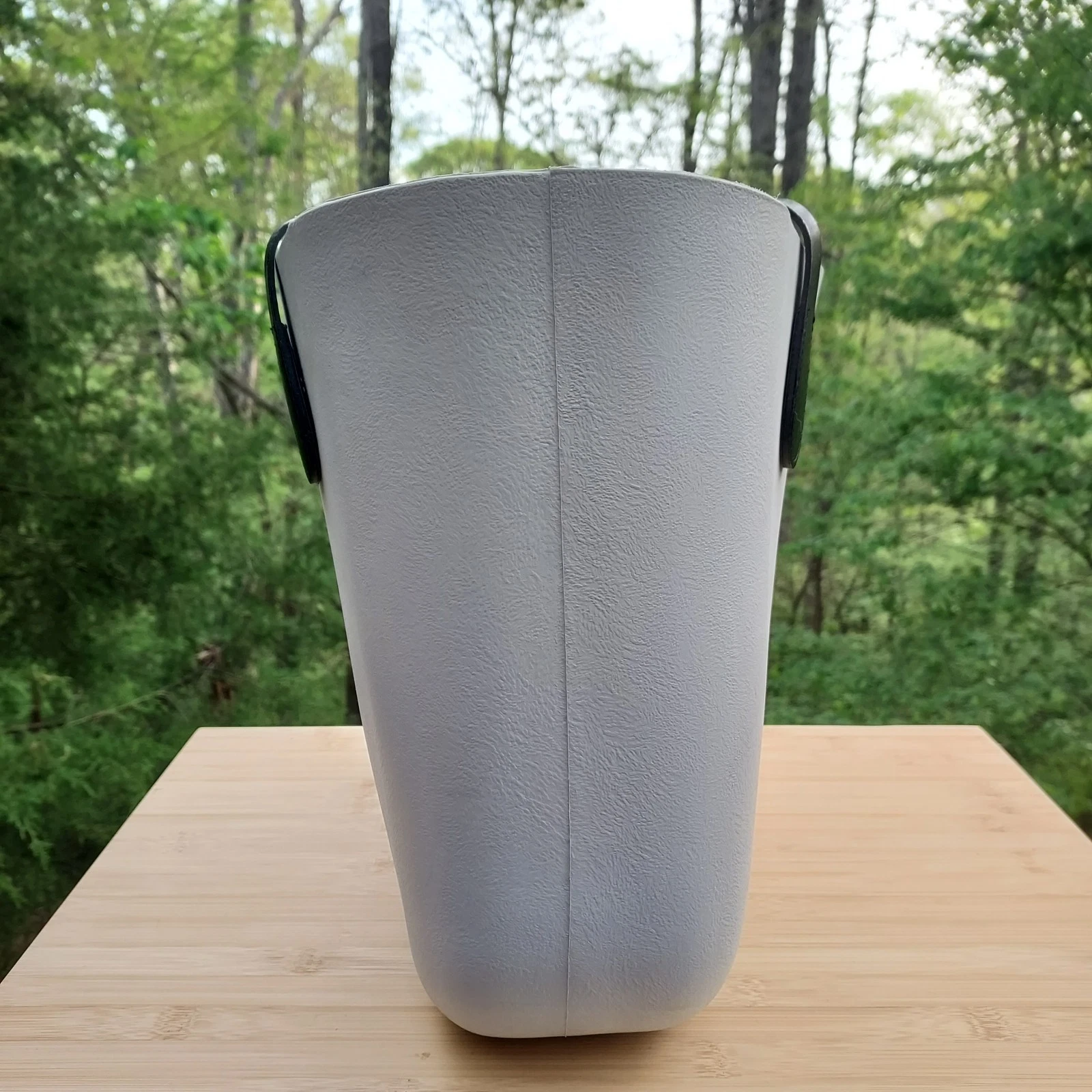 O BAG White With Green Shoulder Strap Beach Travel Lake Pool Durable Made Italy - O Bag