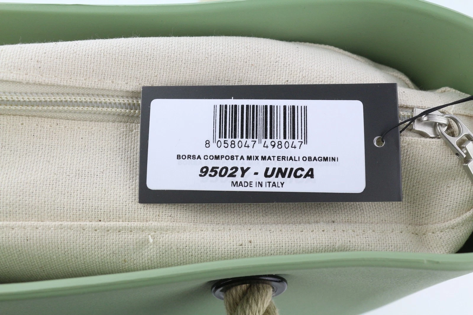 O BAG Mini Women Bag OS Light Green Double Handles Inner Bag Compact Casual i211 - O Bag