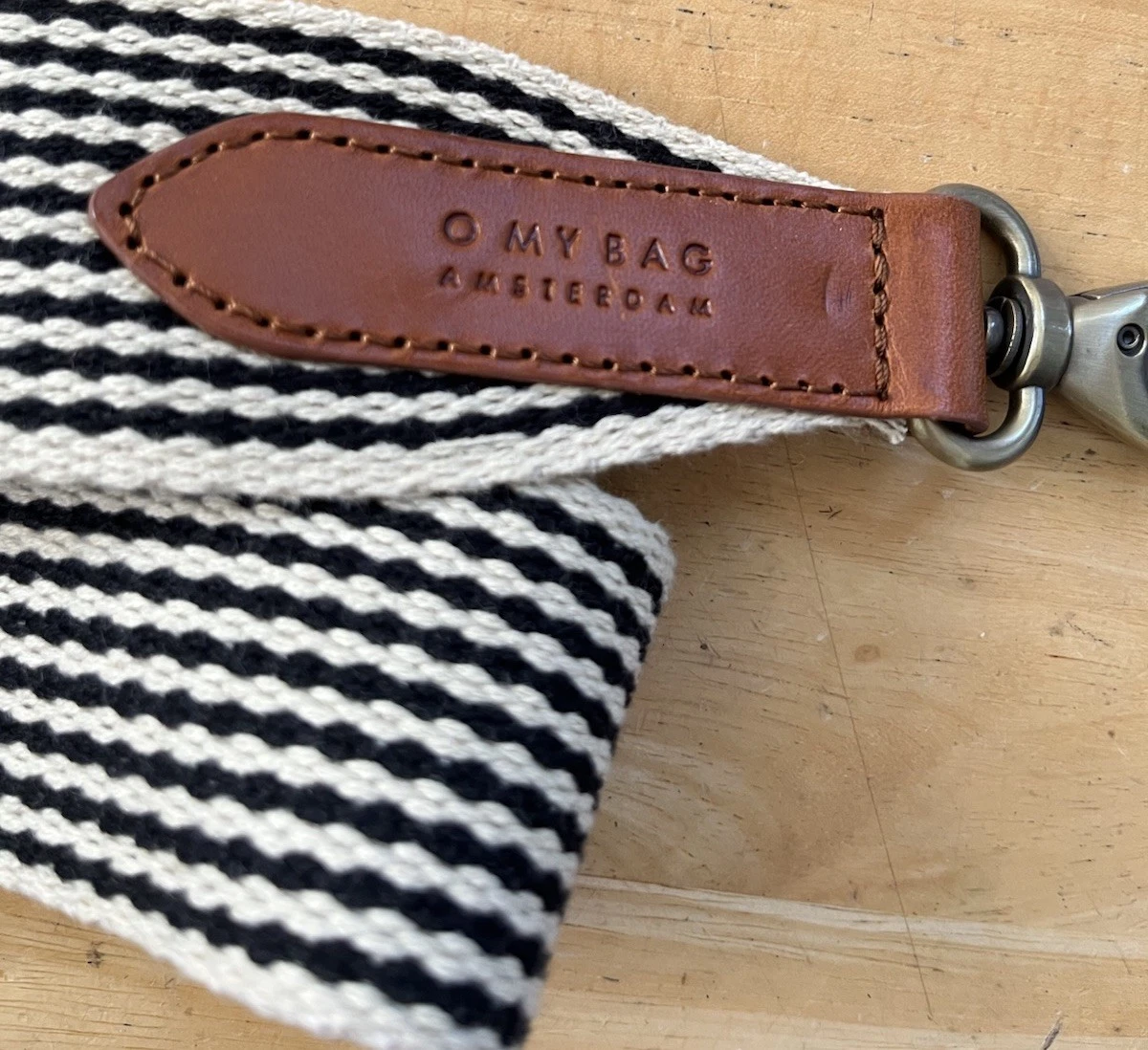 O My Bag Amsterdam AVA Cognac Leather Crossbody Saddle Bag Purse w/ 2 Straps EUC - O Bag