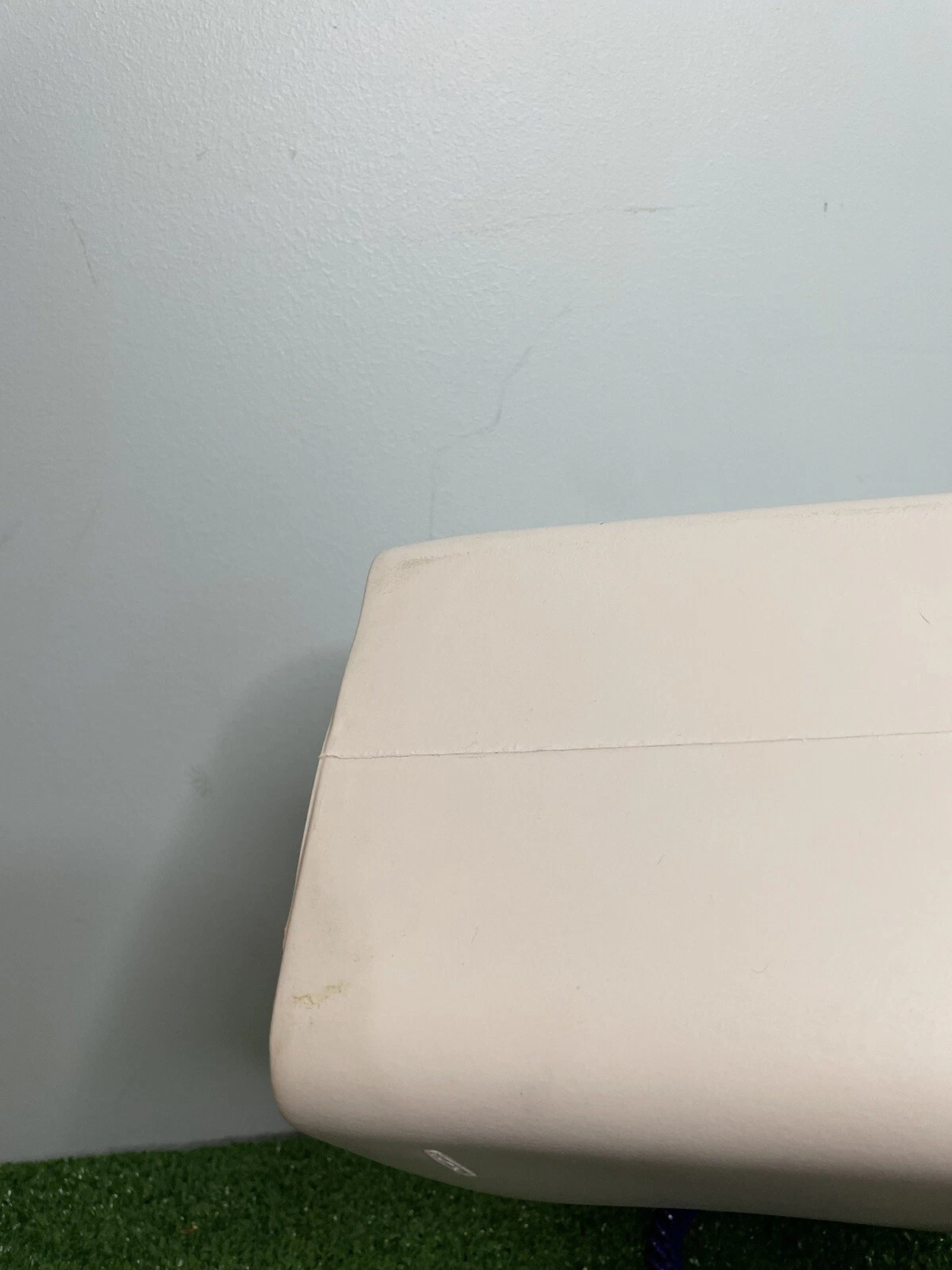 OBag Rubber White Tote Bag Handbag Double Chain Handles Classic Iconic - O Bag