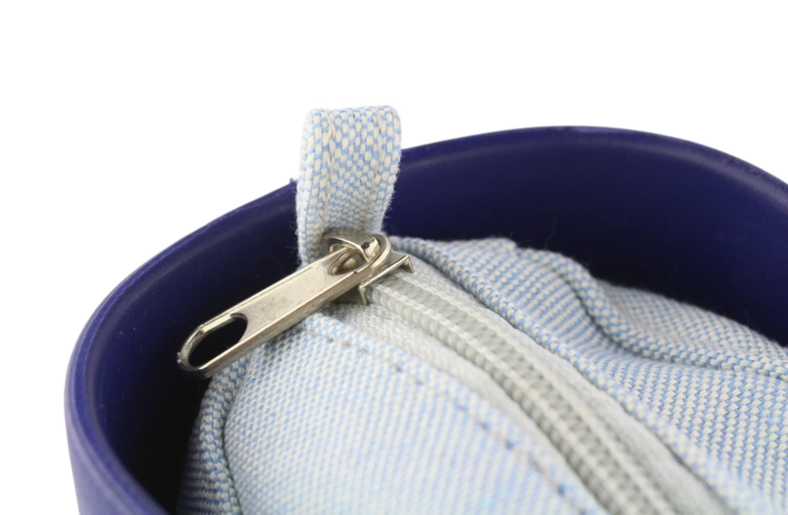 O Bag Chic Women's Bag OS Blue Twin Handles Inner Mini Square Tote Logo - O Bag