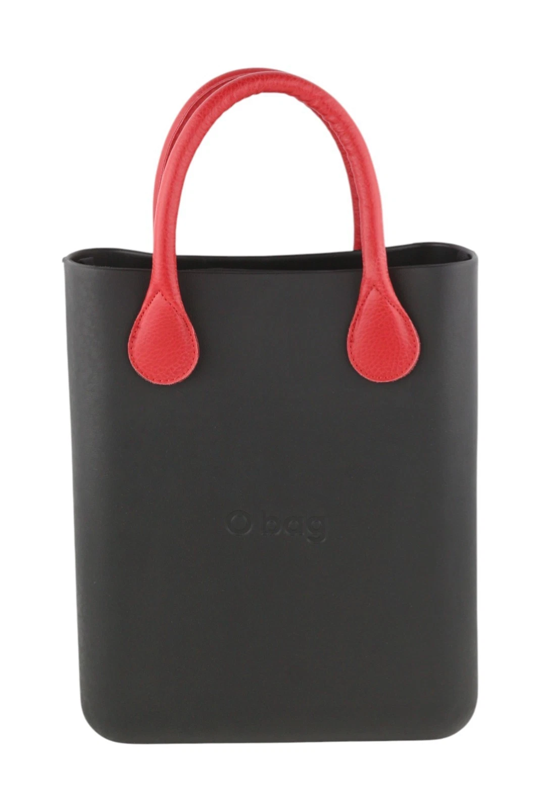 O Bag Chic Women's Bag OS Black Structured Pattern Front Square Tote Inner - O Bag