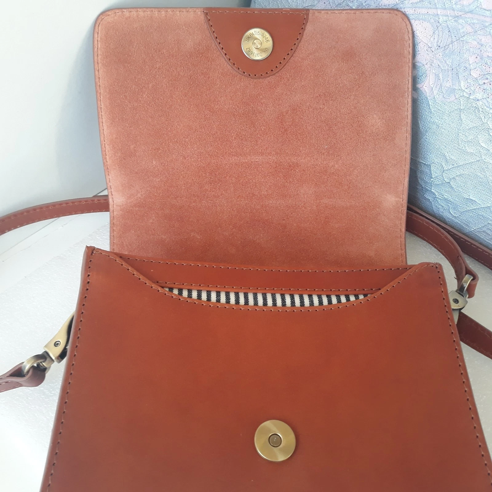 O MY BAG ~ Amsterdam ~ Crossbody Small Bag Purse Brown Leather ~ Magnetic ~ New - O Bag