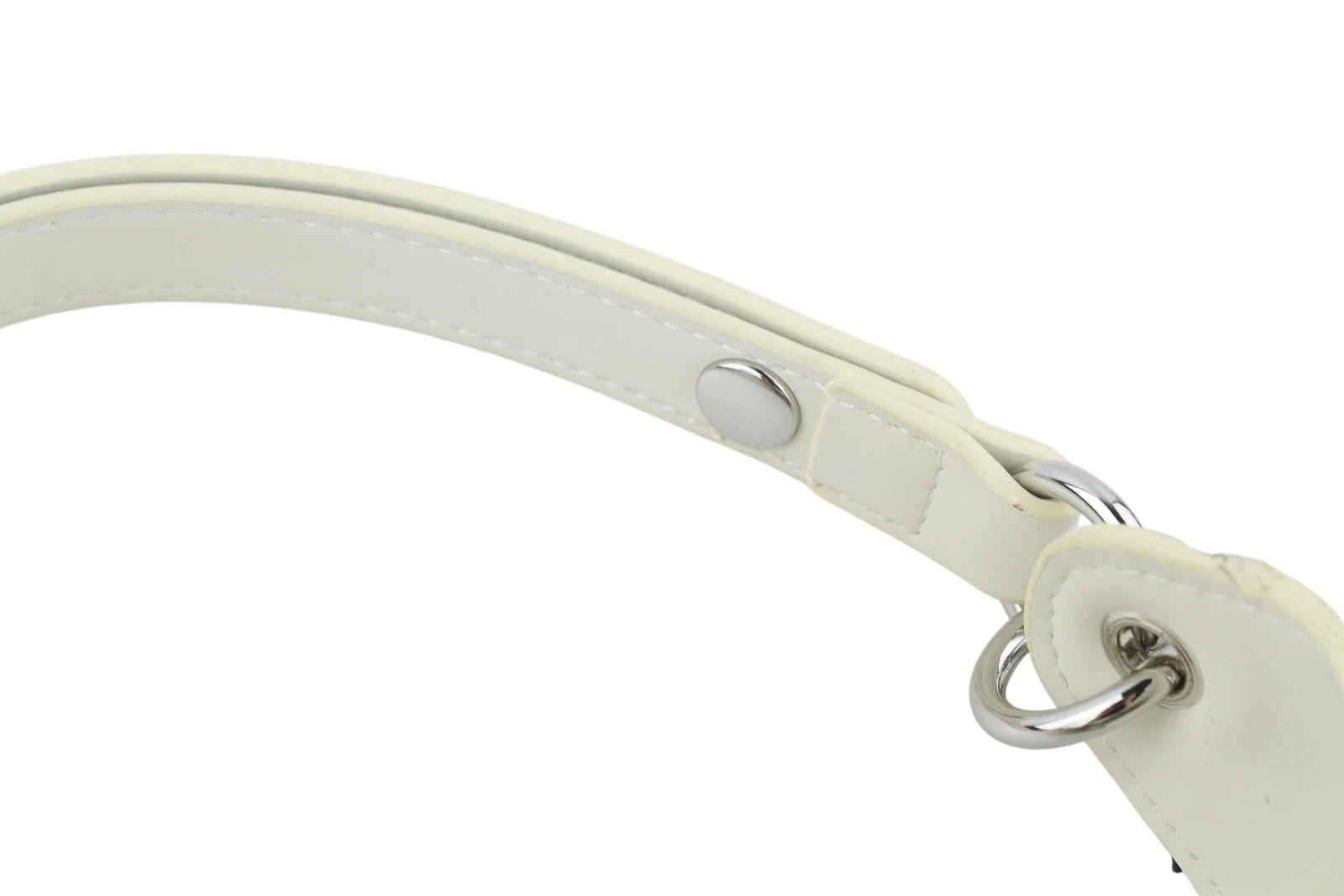 O Bag Ginevra Women Bag OS White Lined Hobo Crossbody Magnetic Closure Casual - O Bag