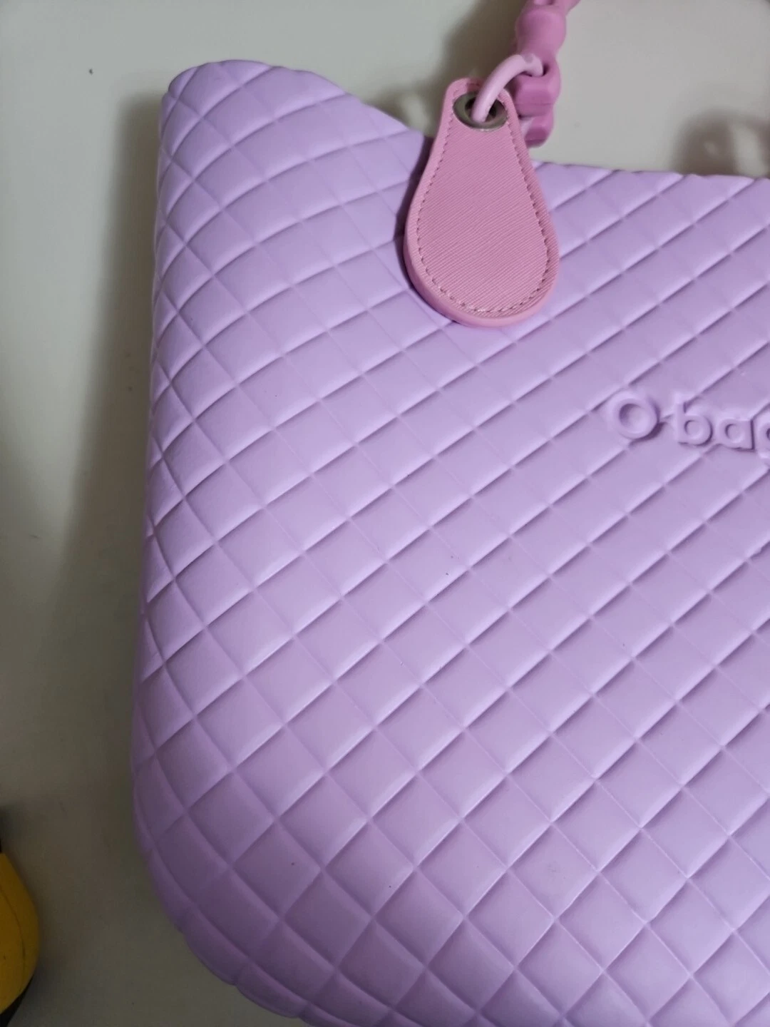 O Bag Tote Lilac Purple Washable Double Shoulder Handbag Lined Beach Scene Tote - O Bag