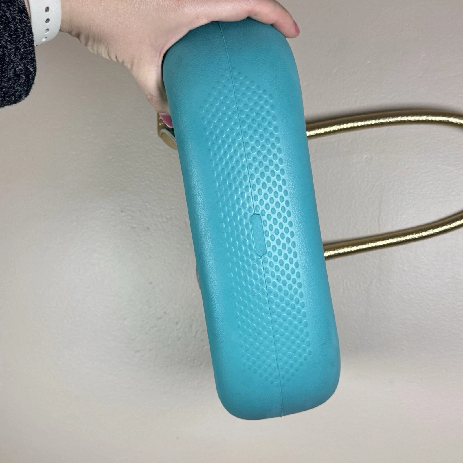 O Bag Women's Large Tote Bag Turquoise Interchangeable Handles 2 Sets Italy - O Bag