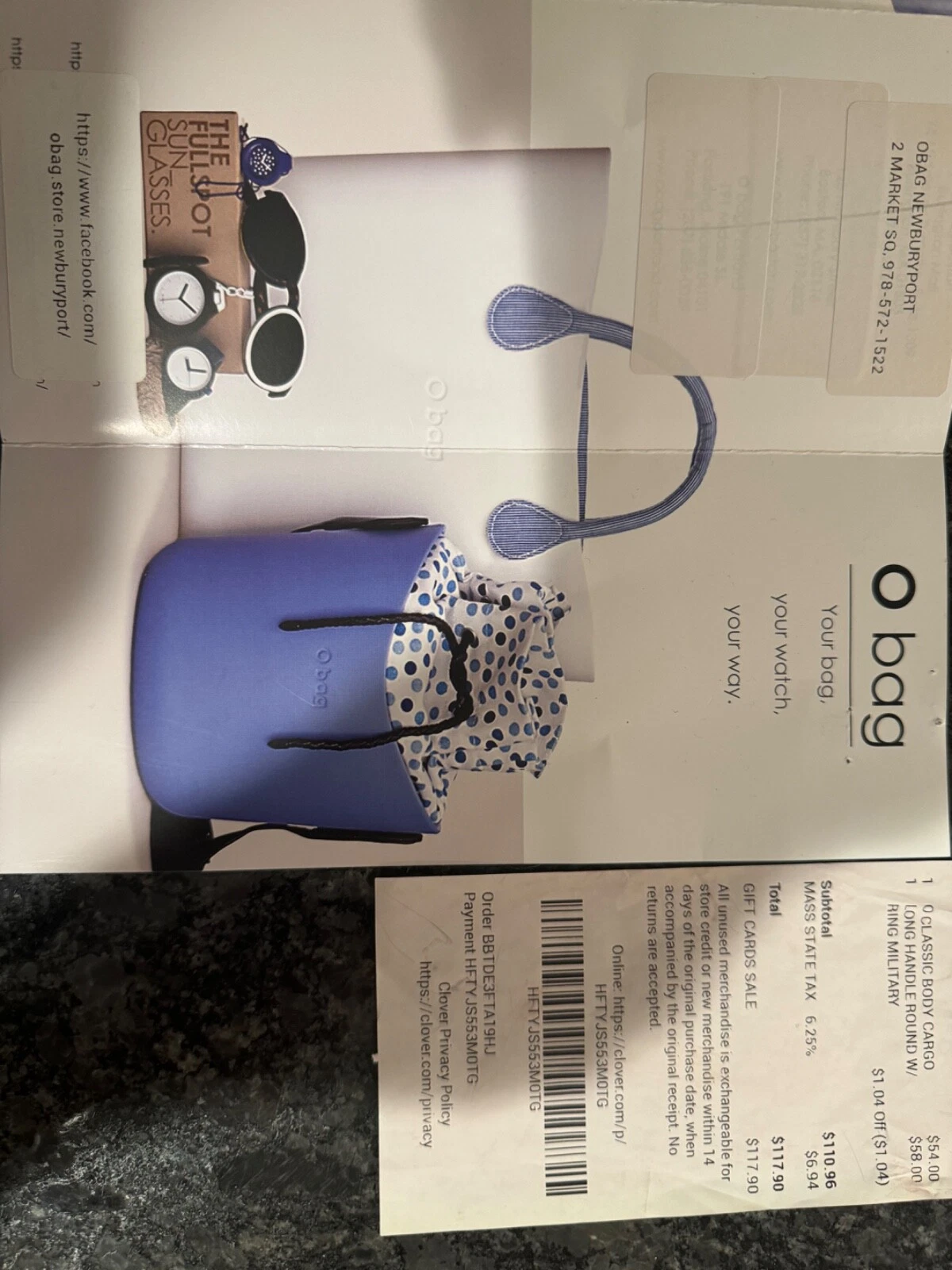 O bag Italian brand customizable modular bag-graphite body/black handle/maroon - O Bag