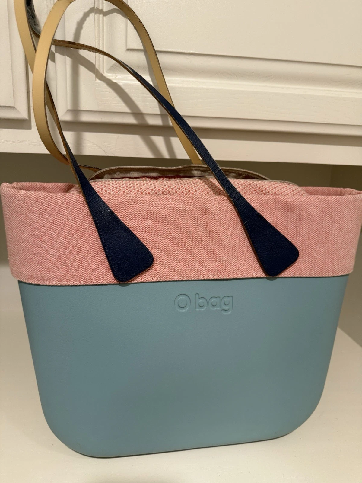 Obag O Bag Sage Teal Handbag Italy With Paisley Dust bag - O Bag