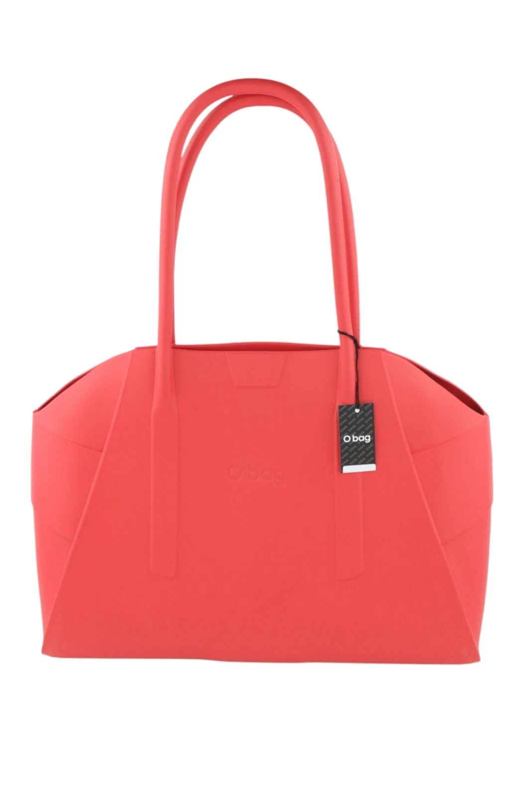 O Bag Unique Women's Bag OS Red Structured Silicone Waterproof Double Handle - O Bag