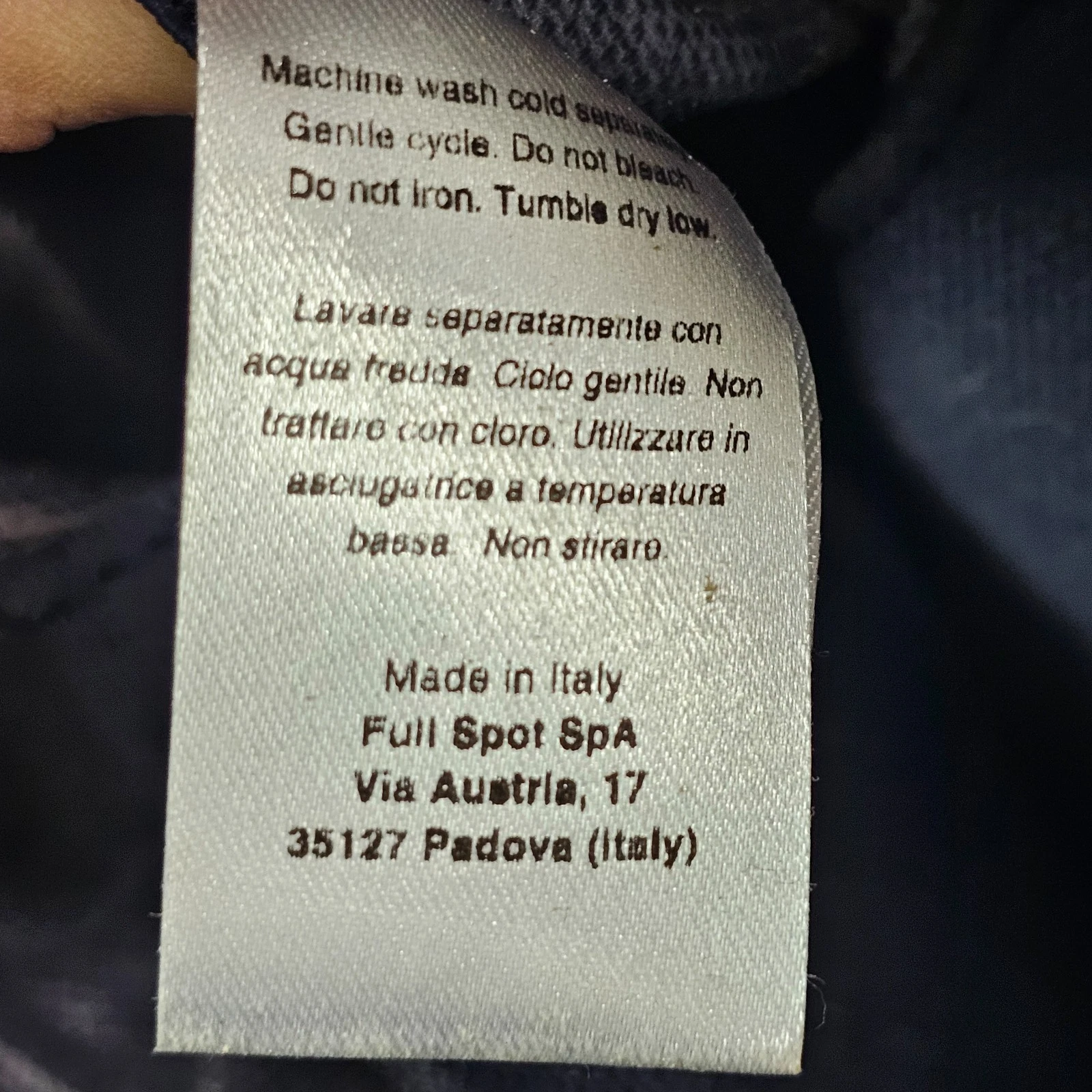 Womens Tote Bag Italian Blue Dark O BAG Removable Liner Pouch Rubber Beach ITALY - O Bag