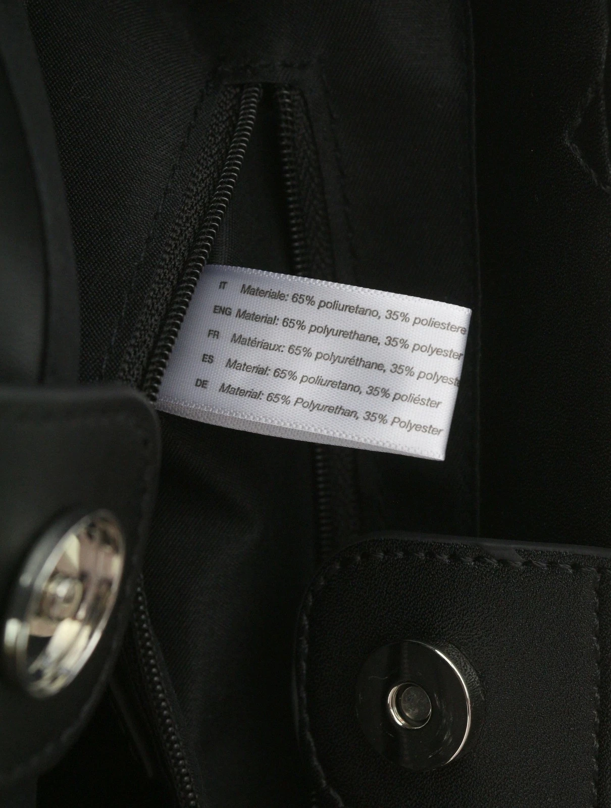 O Bag Vienna Women Bag OS Black Double Handles Clasp Lined Square - O Bag