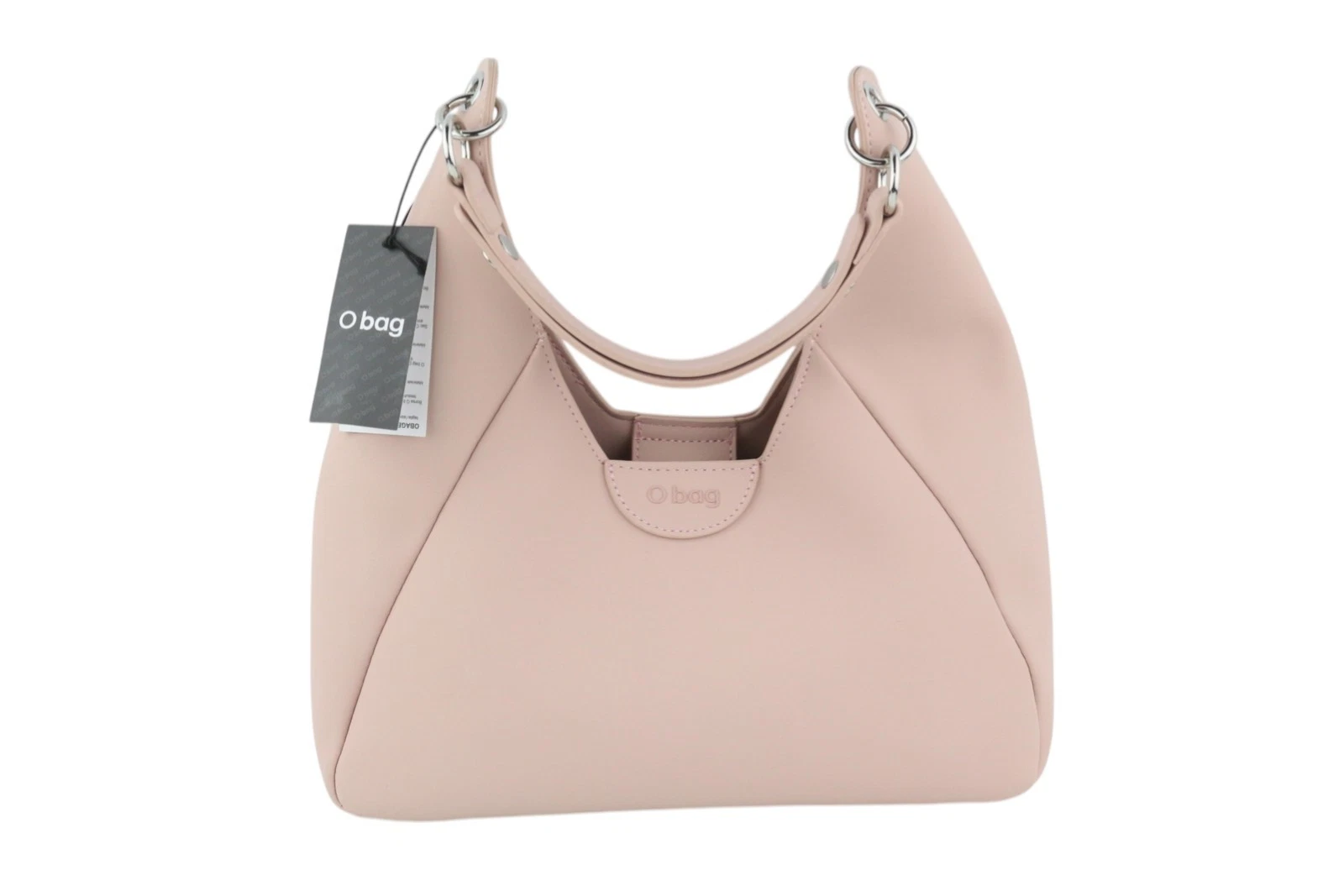 O BAG Ginevra Women's Bag OS Light Pink Lining Hobo Crossbody Magnetic Closure - O Bag