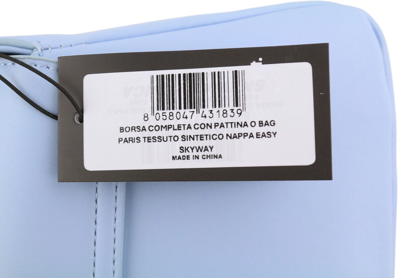 O Bag With Patina Women's Bag OS Light Blue Padded Logo Square Shoulder Bag - O Bag