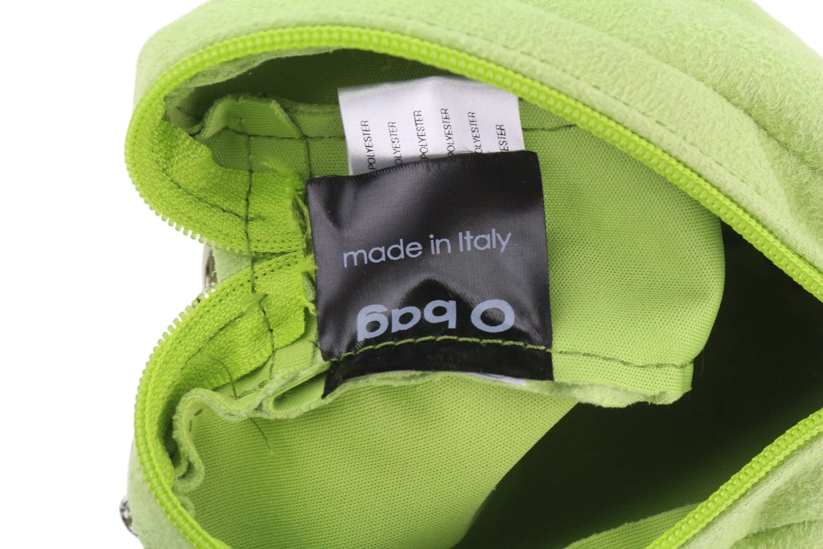 O Bag Extra Pocket Women Bag OS Green Faux Suede Silver Chain Crossbody - O Bag