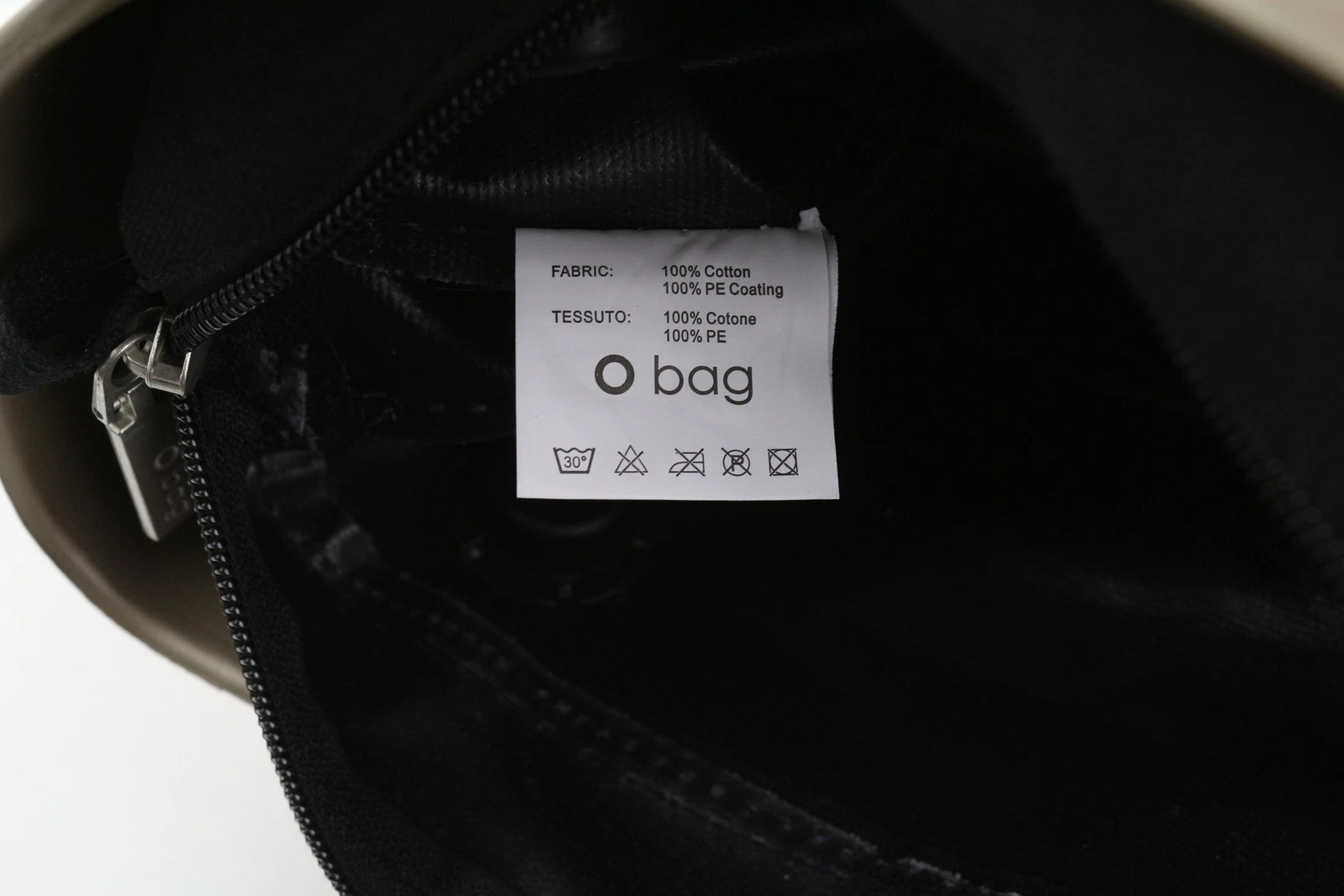 O Bag Chic Women's Bag OS Brown Gold Inner Logo Square Tote Bag Handles - O Bag