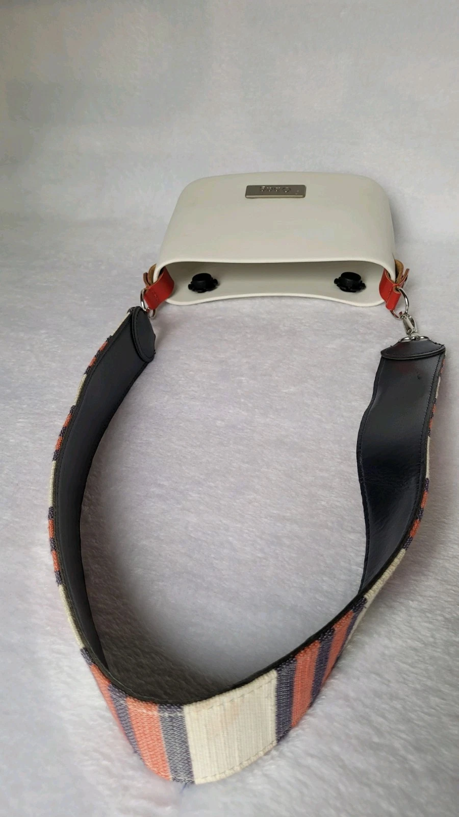 Two Bags O Bag Italy Eva Dark Gray/White/ Crossbody/Shoulder Bag - O Bag