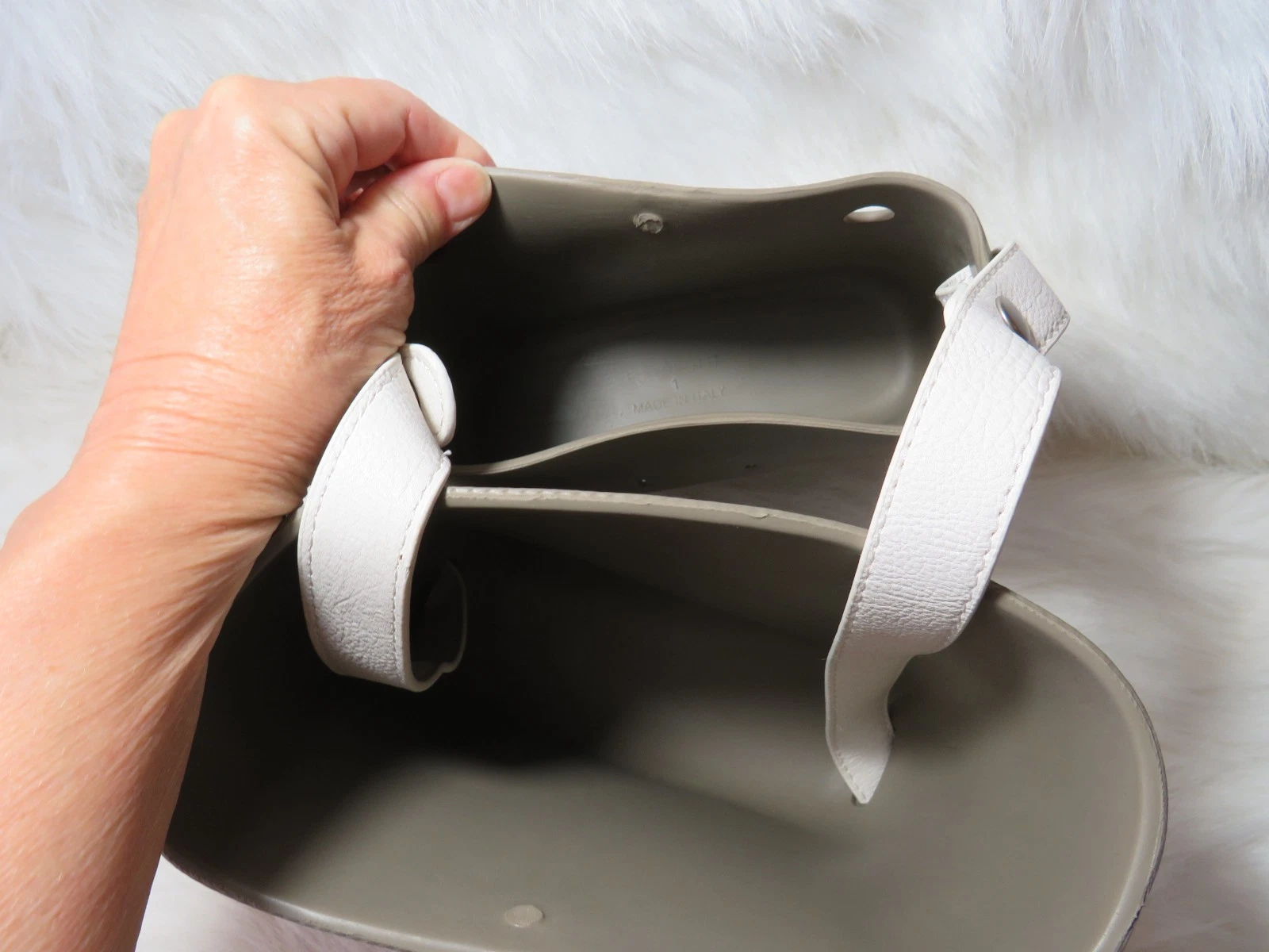 O Pocket Bag FullSpot Italian Crossbody Slide Purse Made In Italy Taupe - O Bag