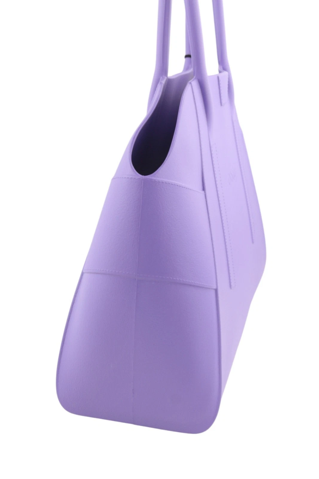 O Bag Unique Women Bag OS Purple Textured Silicone Waterproof Double Handle - O Bag