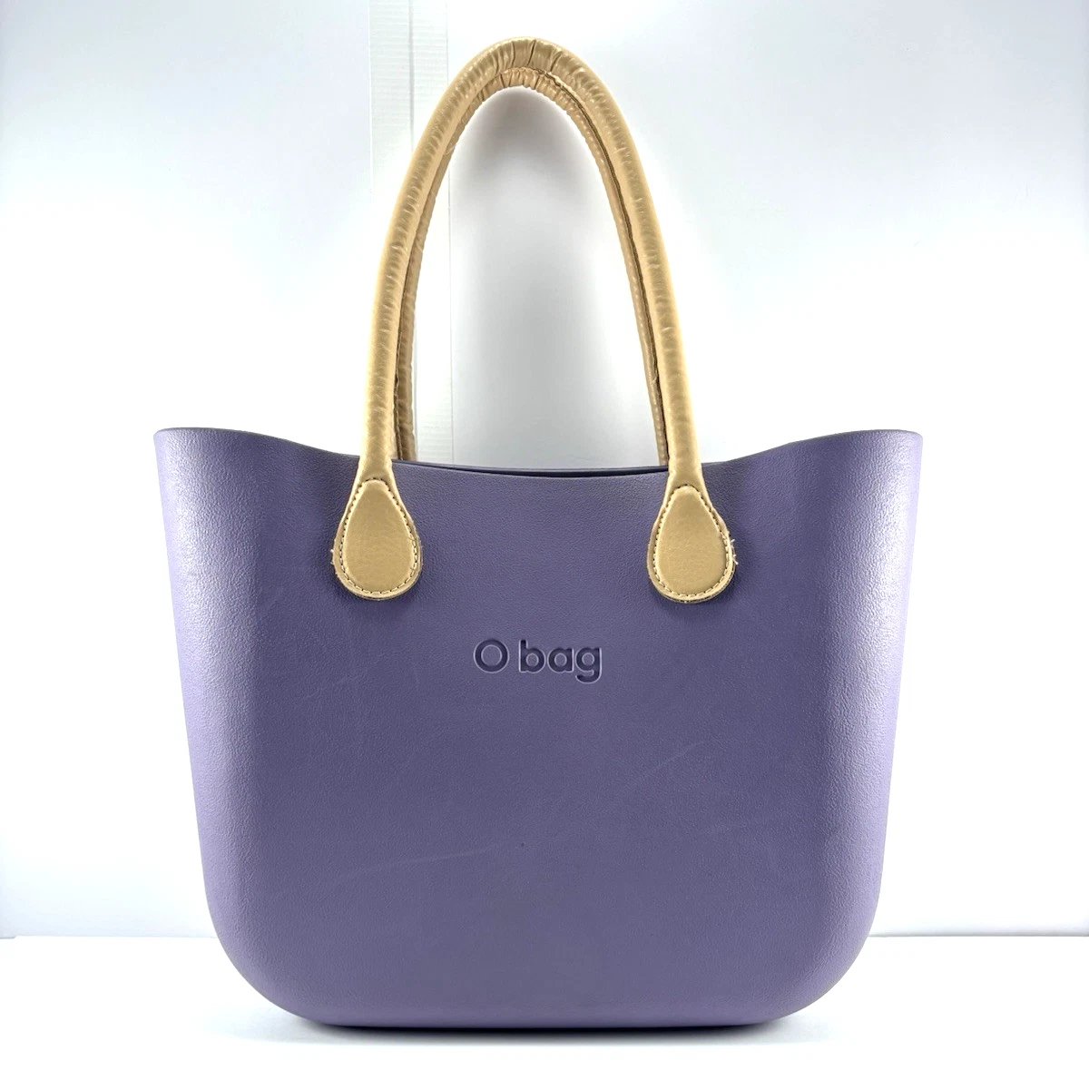 O Bag Italian Purple Handbag Purse Waterproof Tote Bag Made in Italy 12