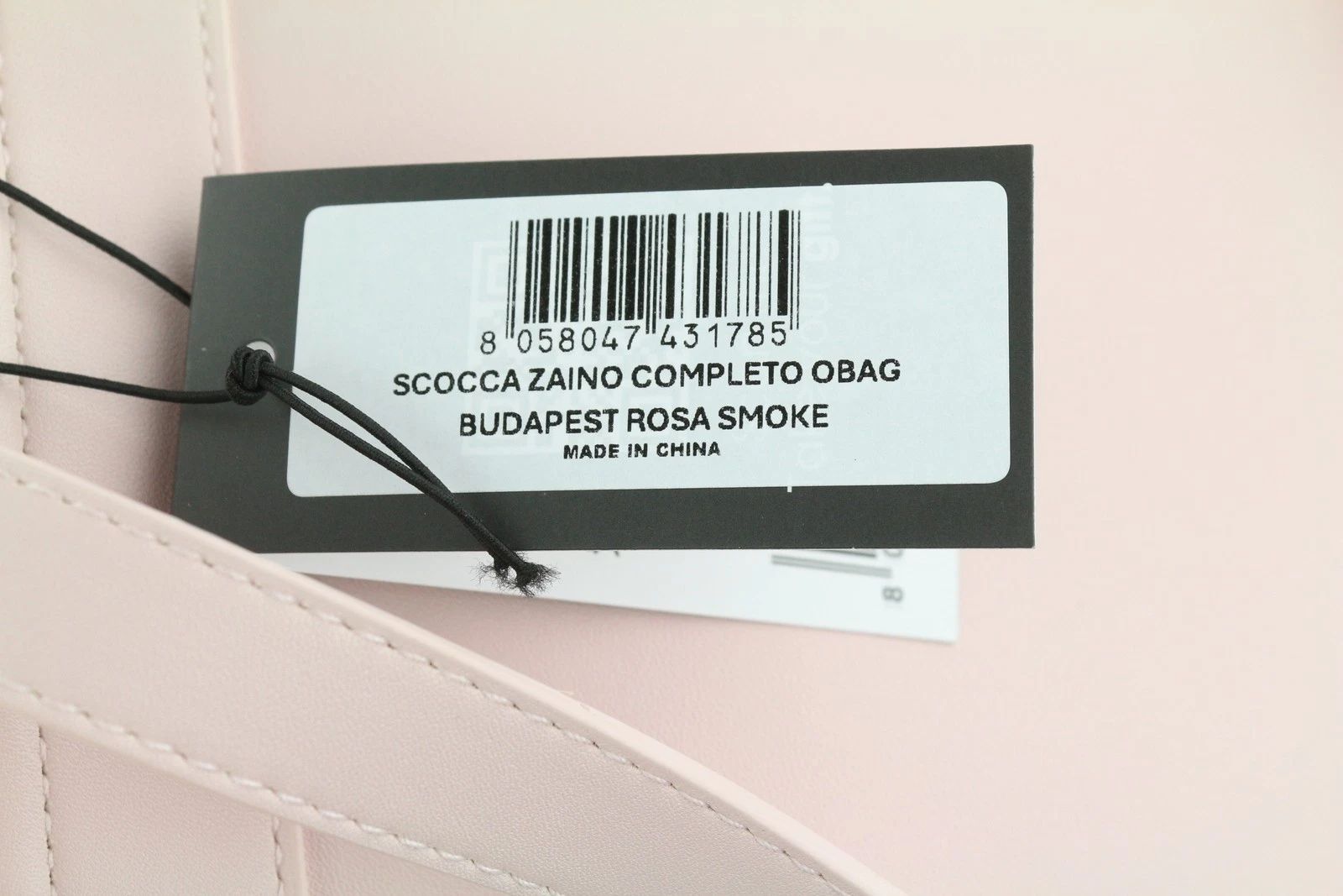 O BAG Women's Backpack Bag OS Light Pink Double Handle Rucksack Magnetic Closure - O Bag