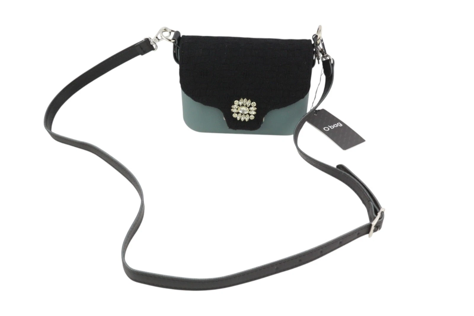 O Bag Micro Pocket Mix Women Bag OS Rhinestone Strap Small Adjustable Crossbody - O Bag