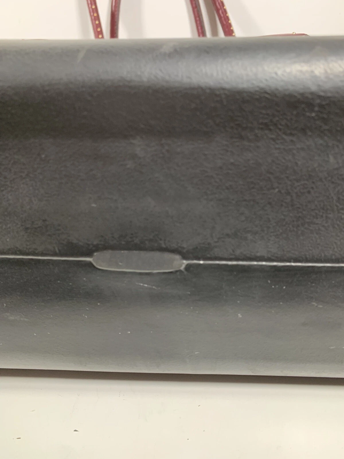 oBag Classic Black/Plum Purple Handles Large Bag Tote Italy AS-IS O Bag - O Bag