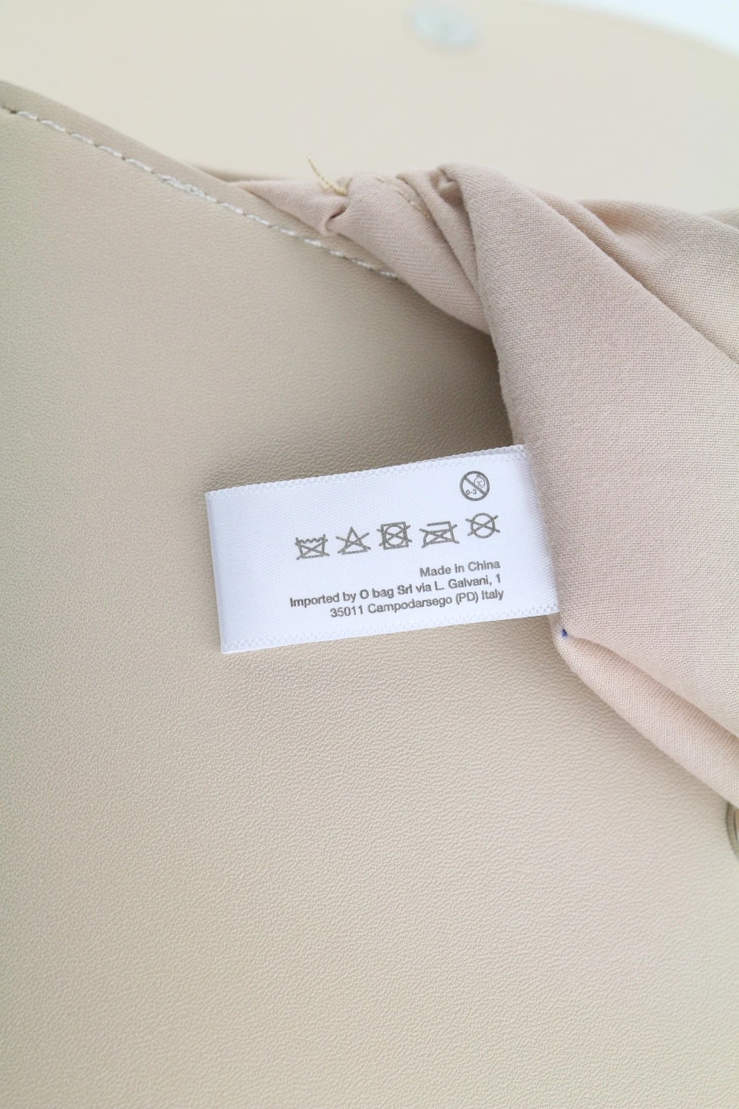 O Bag Zaino Women Bag OS Light Beige Double Handle Backpack Magnetic Closure - O Bag