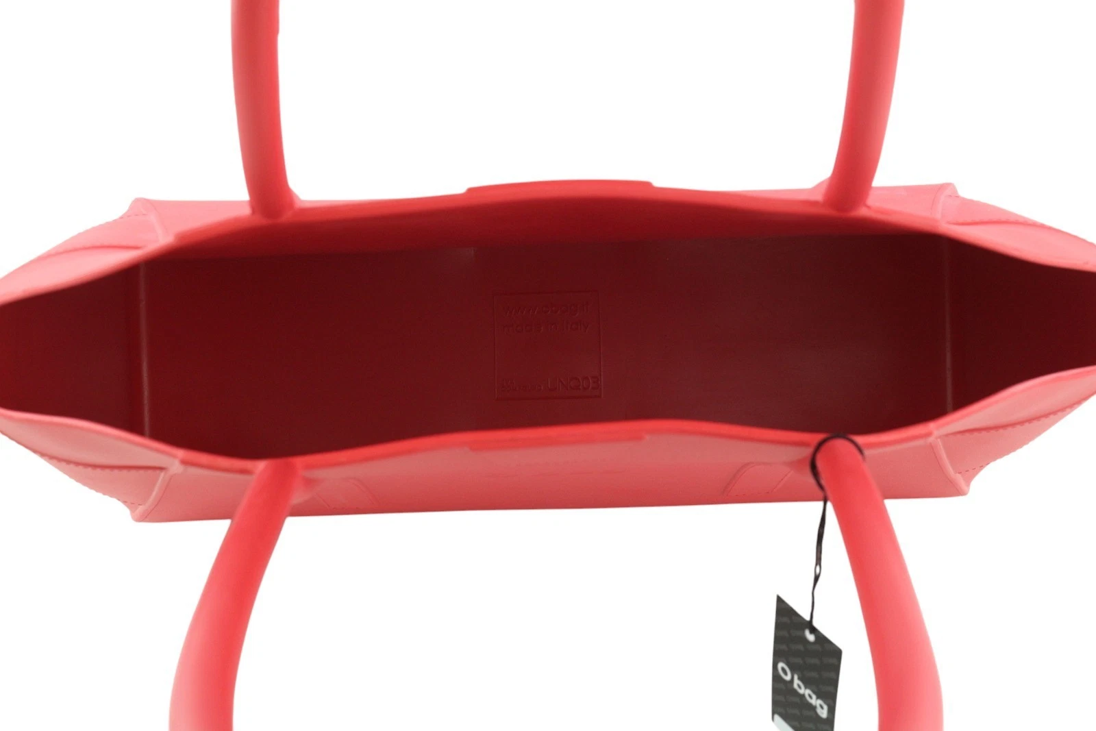 O Bag Unique Women's Bag OS Red Structured Silicone Waterproof Double Handle - O Bag