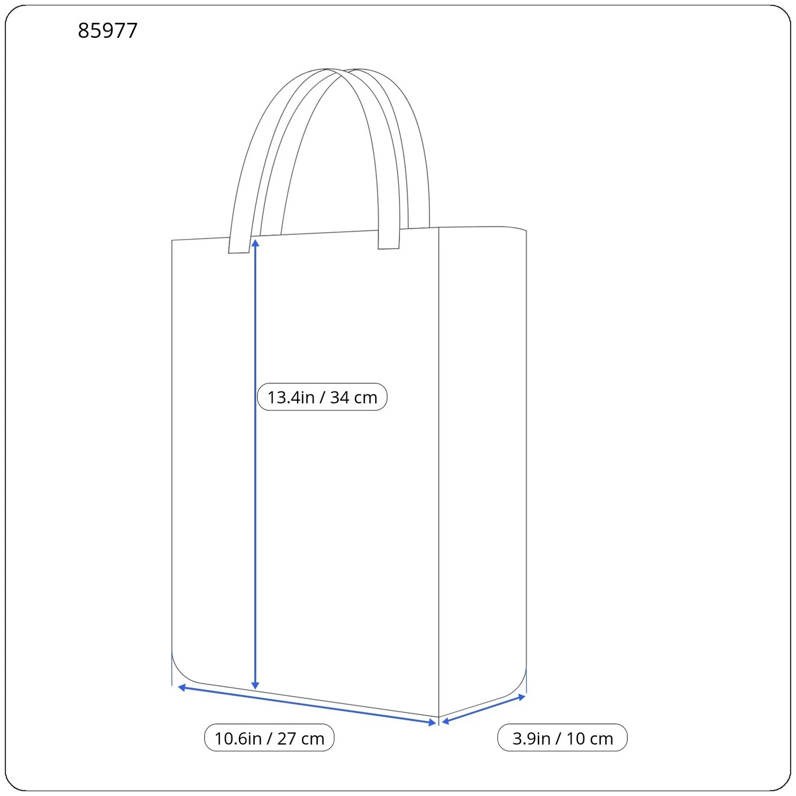 O Bag Chic Women's Bag OS Black Structured Pattern Front Square Tote Inner - O Bag