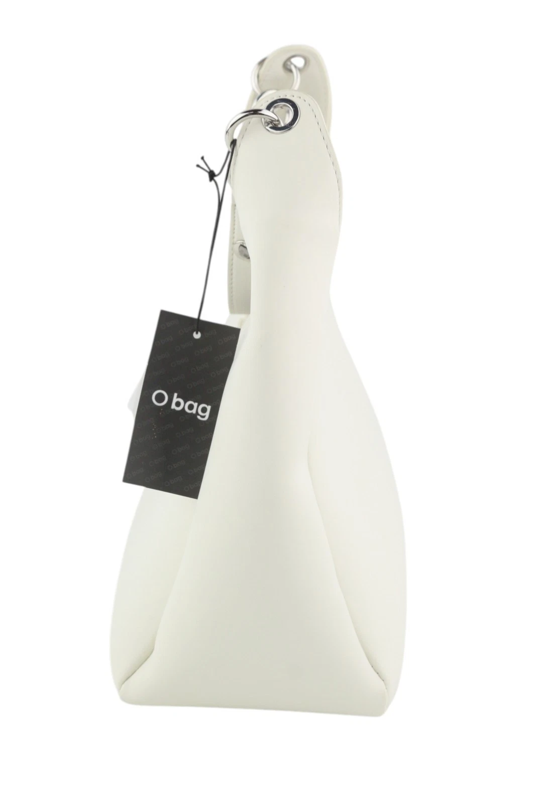 O BAG Ginevra Women's Bag OS White Magnetic Closure Lining Hobo Crossbody Logo - O Bag
