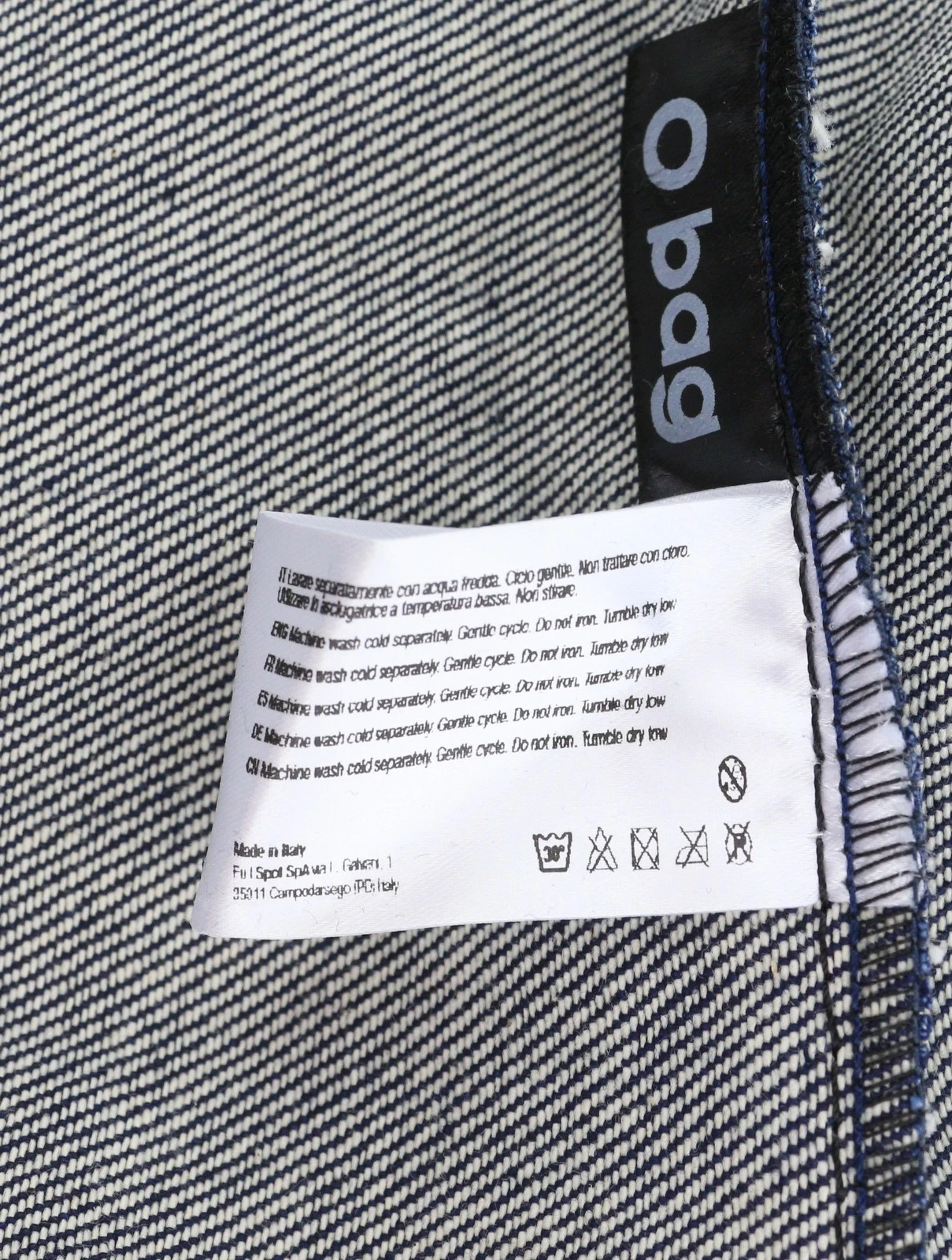 O Bag Rings Denim Women's Bag OS Dark Blue Round Handle Tote Bag - O Bag