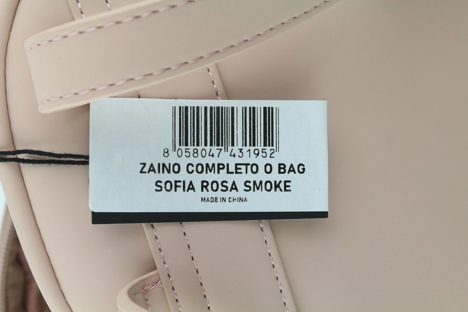 O BAG Sofia Ladies Bag OS Light Pink Double Handbag With Zipper Logo - O Bag