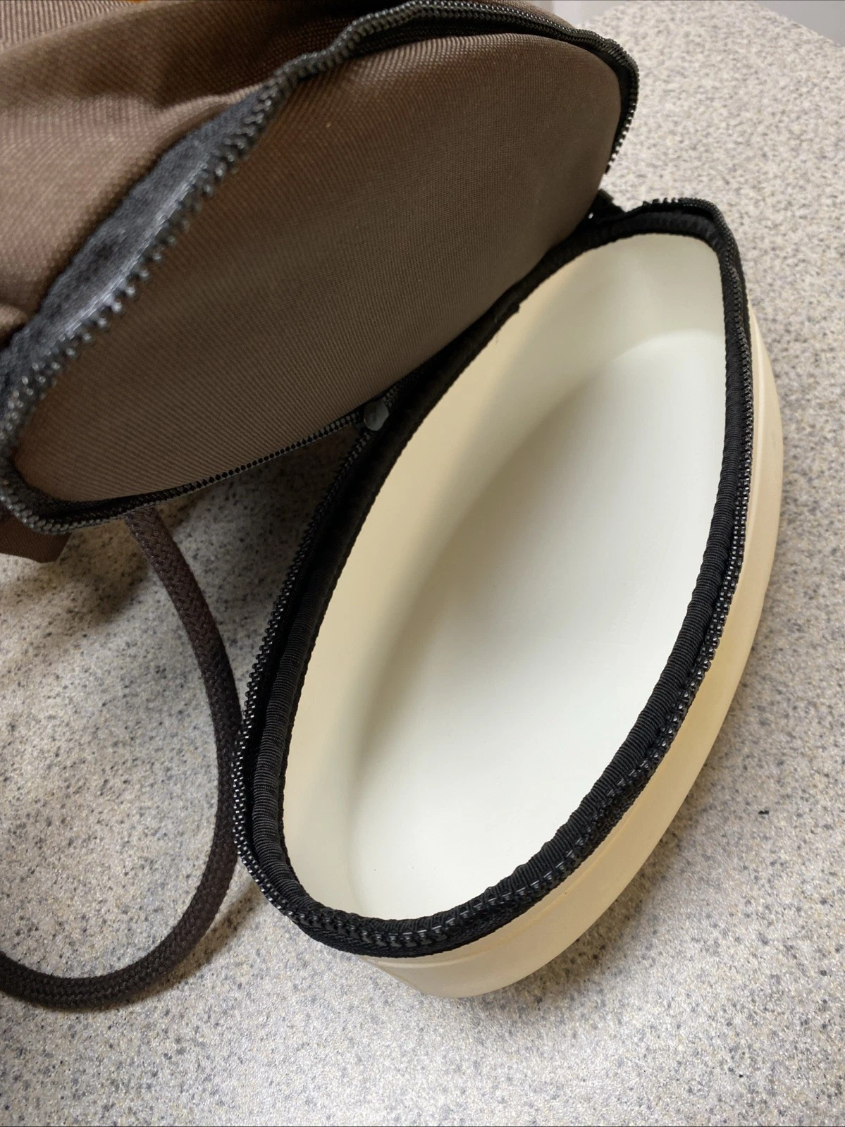 O Bag Obag Brown Bucket Bag Tote EVA & Canvas Drawstring Backpack Made In Italy - O Bag